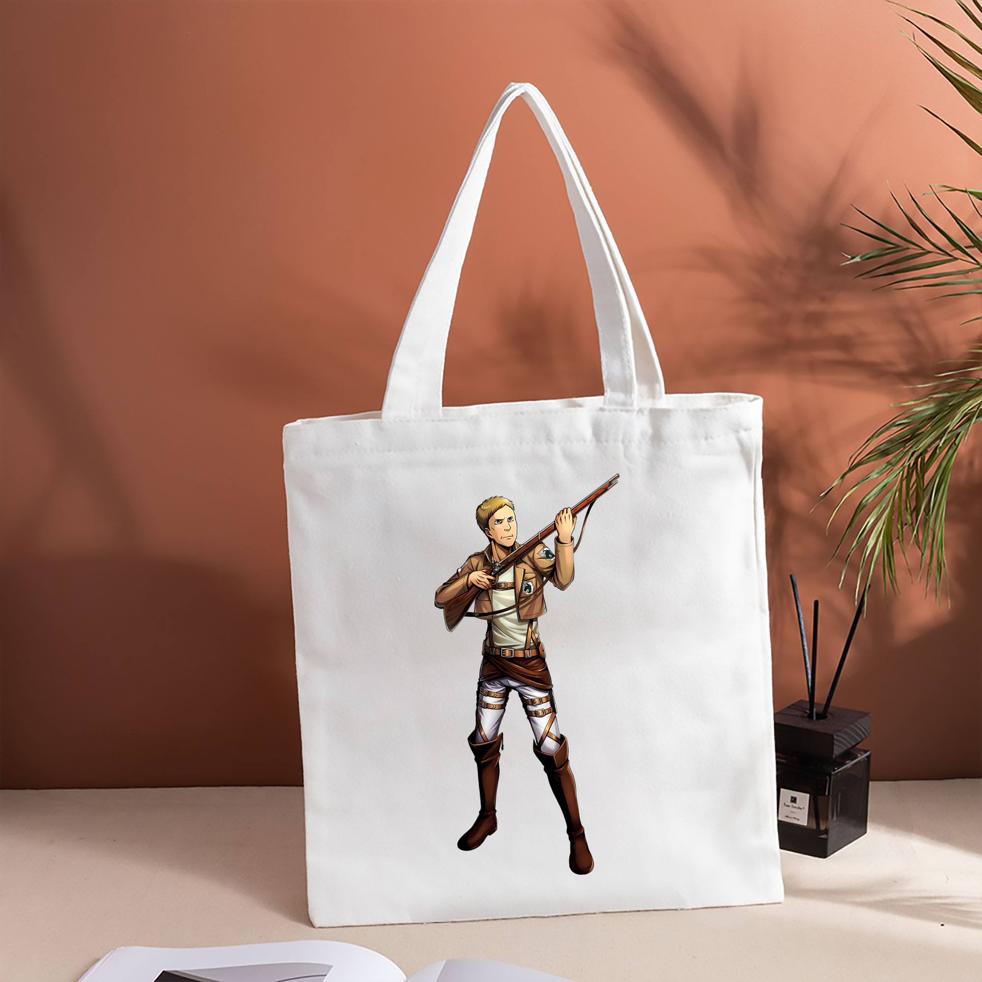 進撃の巨人 Attack on Titan 縦型キャンバス生地手提げバッグ　トートバッグ