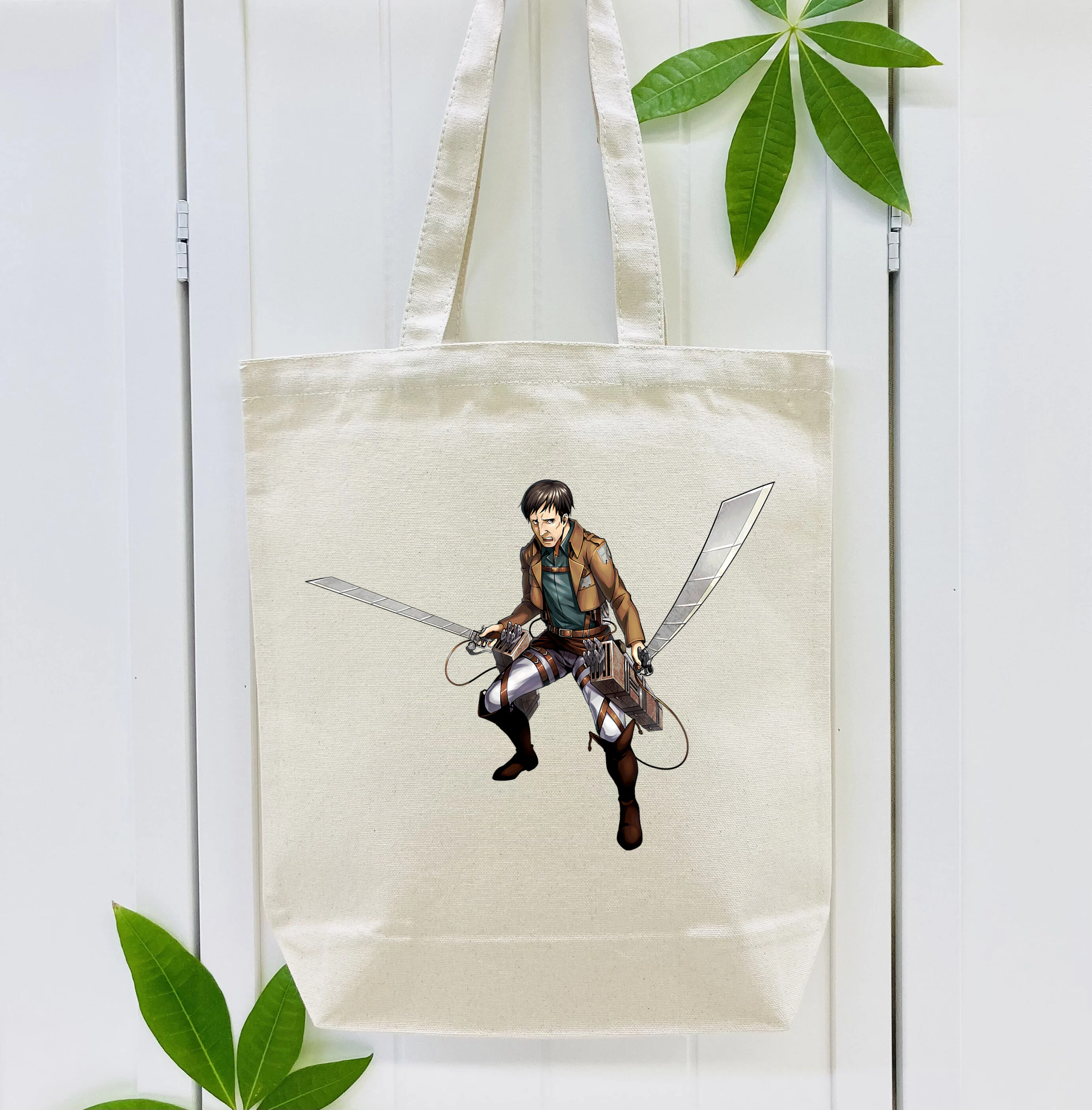 進撃の巨人 Attack on Titan 縦型キャンバス生地手提げバッグ　トートバッグ