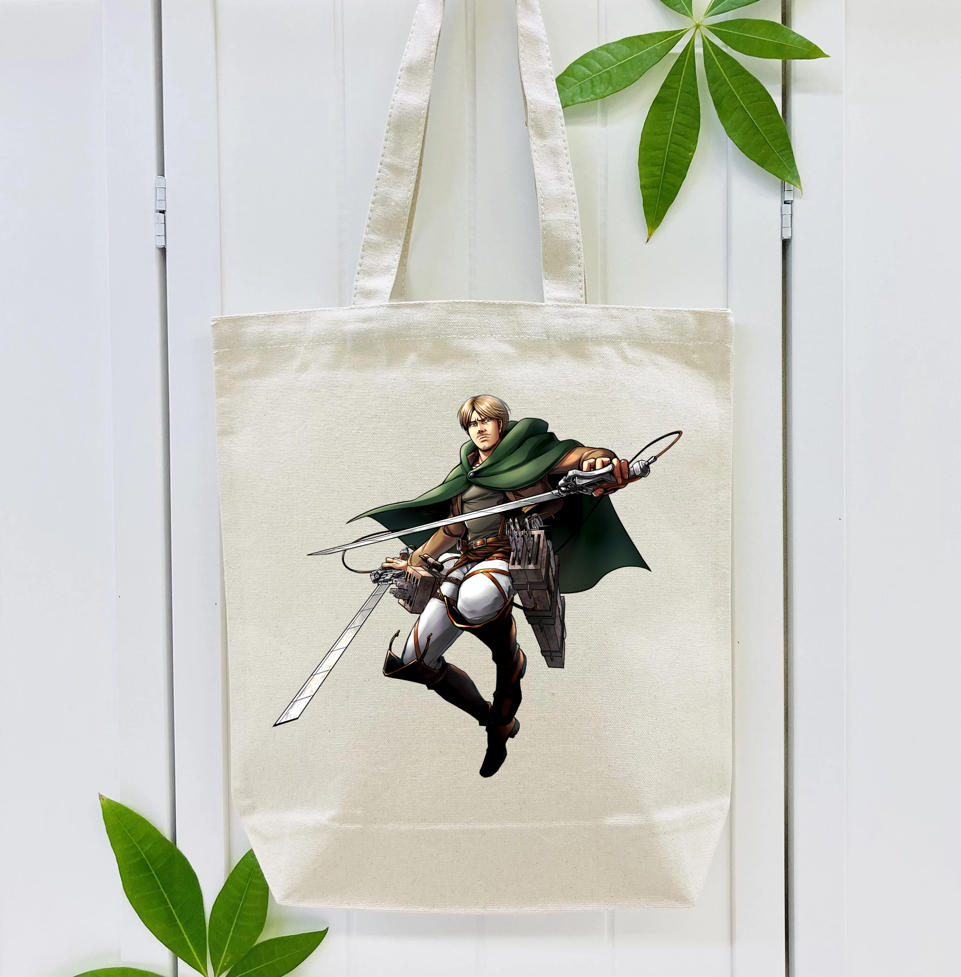 進撃の巨人 Attack on Titan 縦型キャンバス生地手提げバッグ　トートバッグ