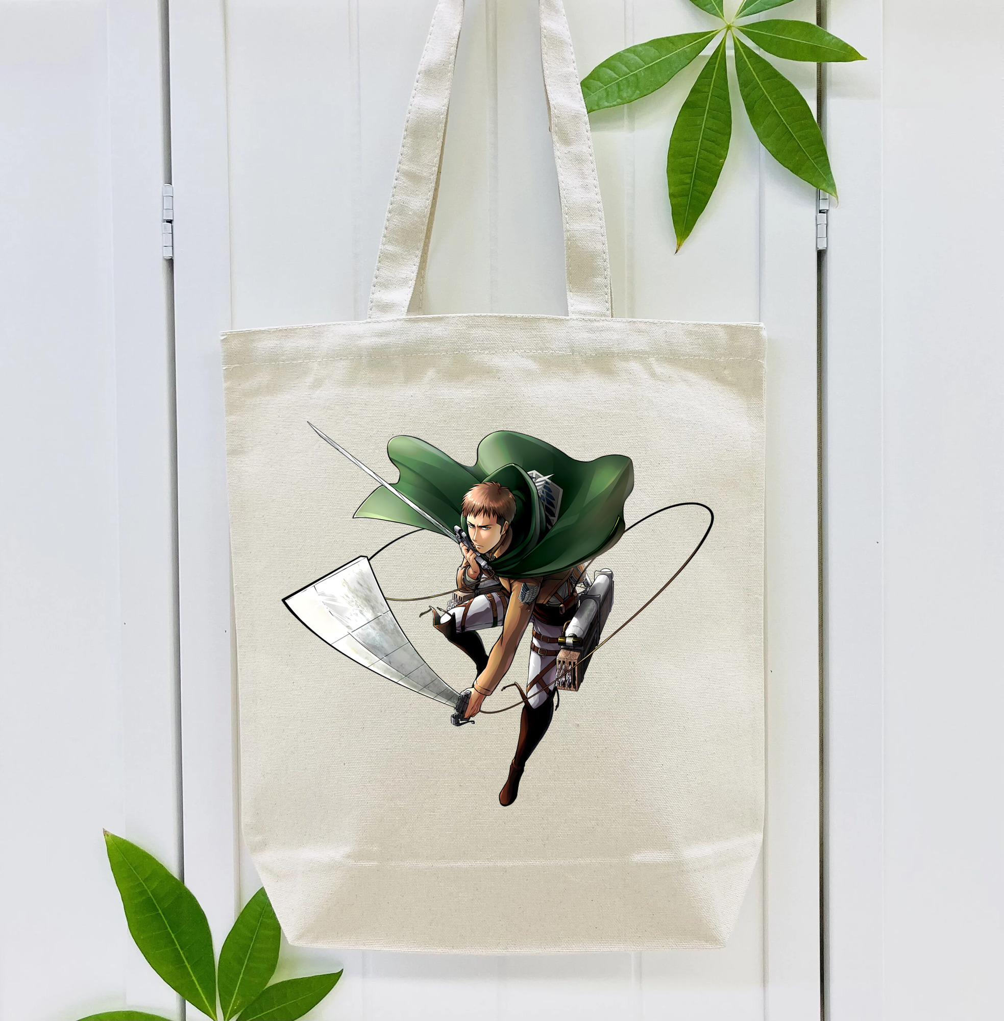 進撃の巨人 Attack on Titan 縦型キャンバス生地手提げバッグ　トートバッグ