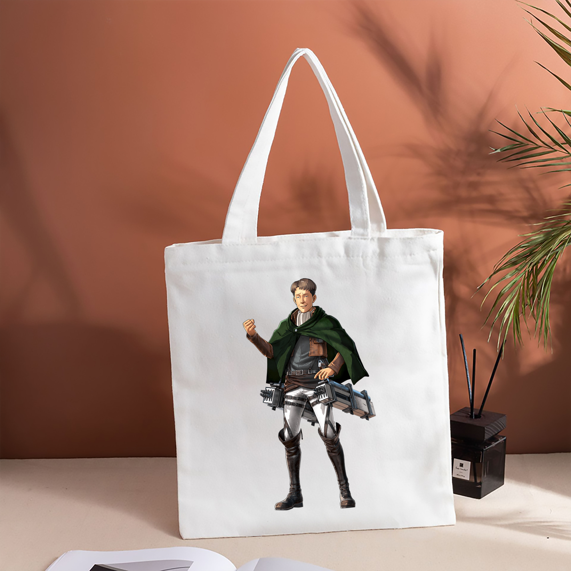 進撃の巨人 Attack on Titan 縦型キャンバス生地手提げバッグ　トートバッグ