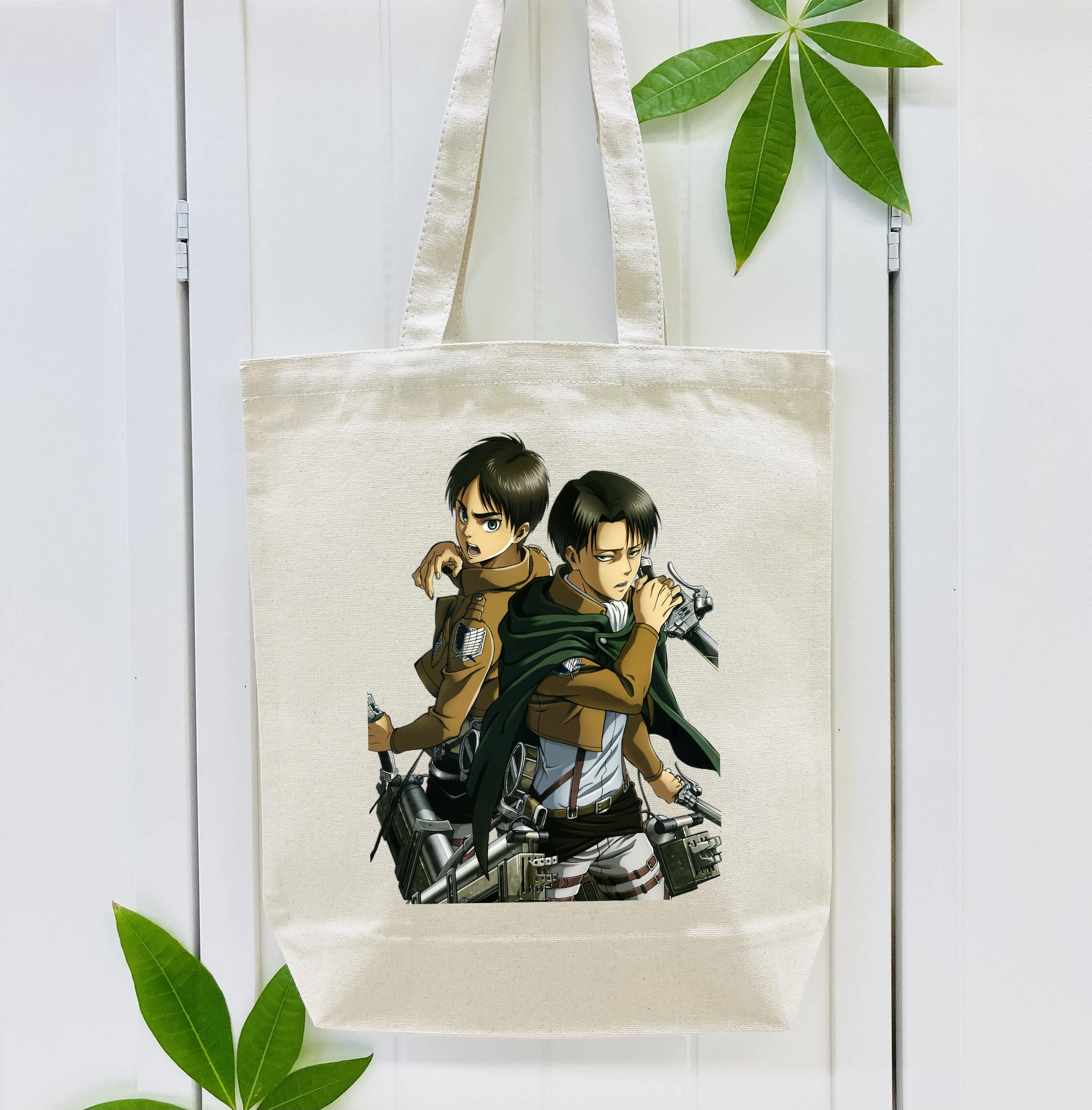 進撃の巨人 リヴァイ·アッカーマン Attack on Titan Levi Ackerman 縦型キャンバス生地手提げバッグ　トートバッグ