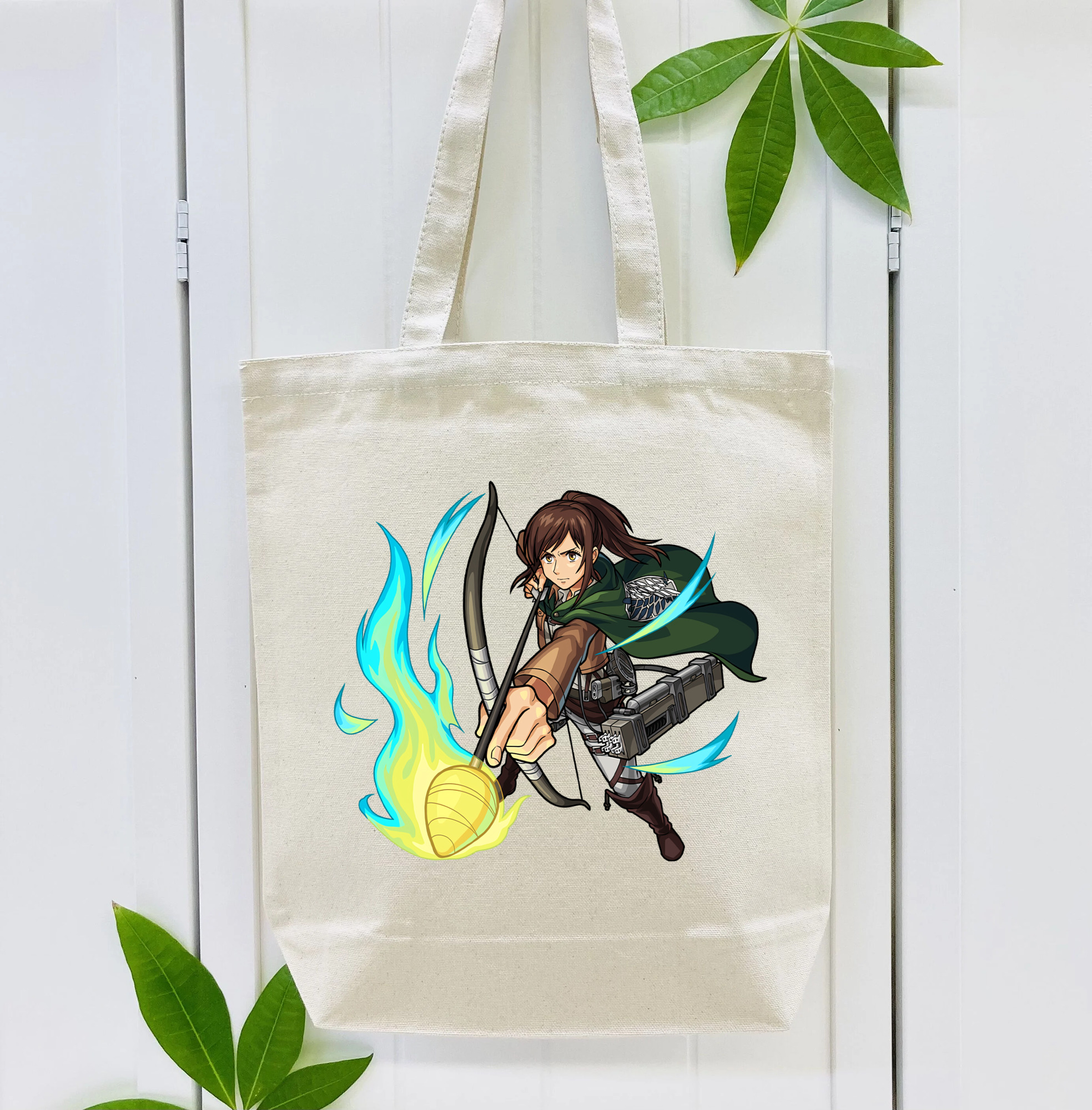 進撃の巨人 サシャ·ブラウス Attack on Titan Sasha Blaus 縦型キャンバス生地手提げバッグ　トートバッグ