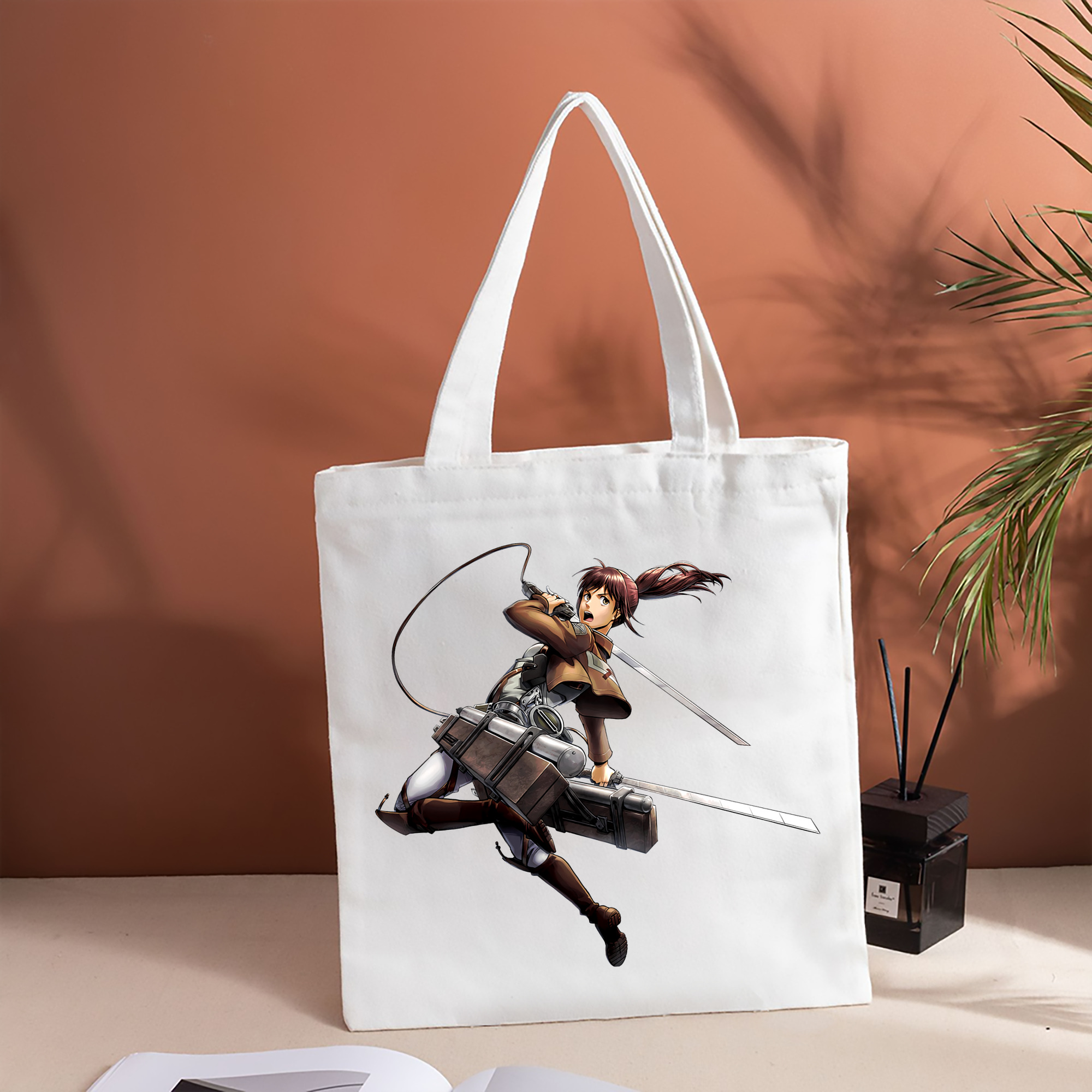 進撃の巨人 サシャ·ブラウス Attack on Titan Sasha Blaus 縦型キャンバス生地手提げバッグ　トートバッグ