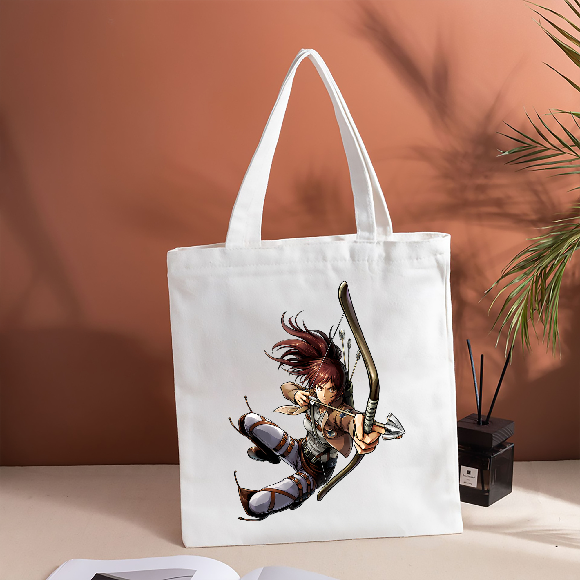 進撃の巨人 サシャ·ブラウス Attack on Titan Sasha Blaus 縦型キャンバス生地手提げバッグ　トートバッグ