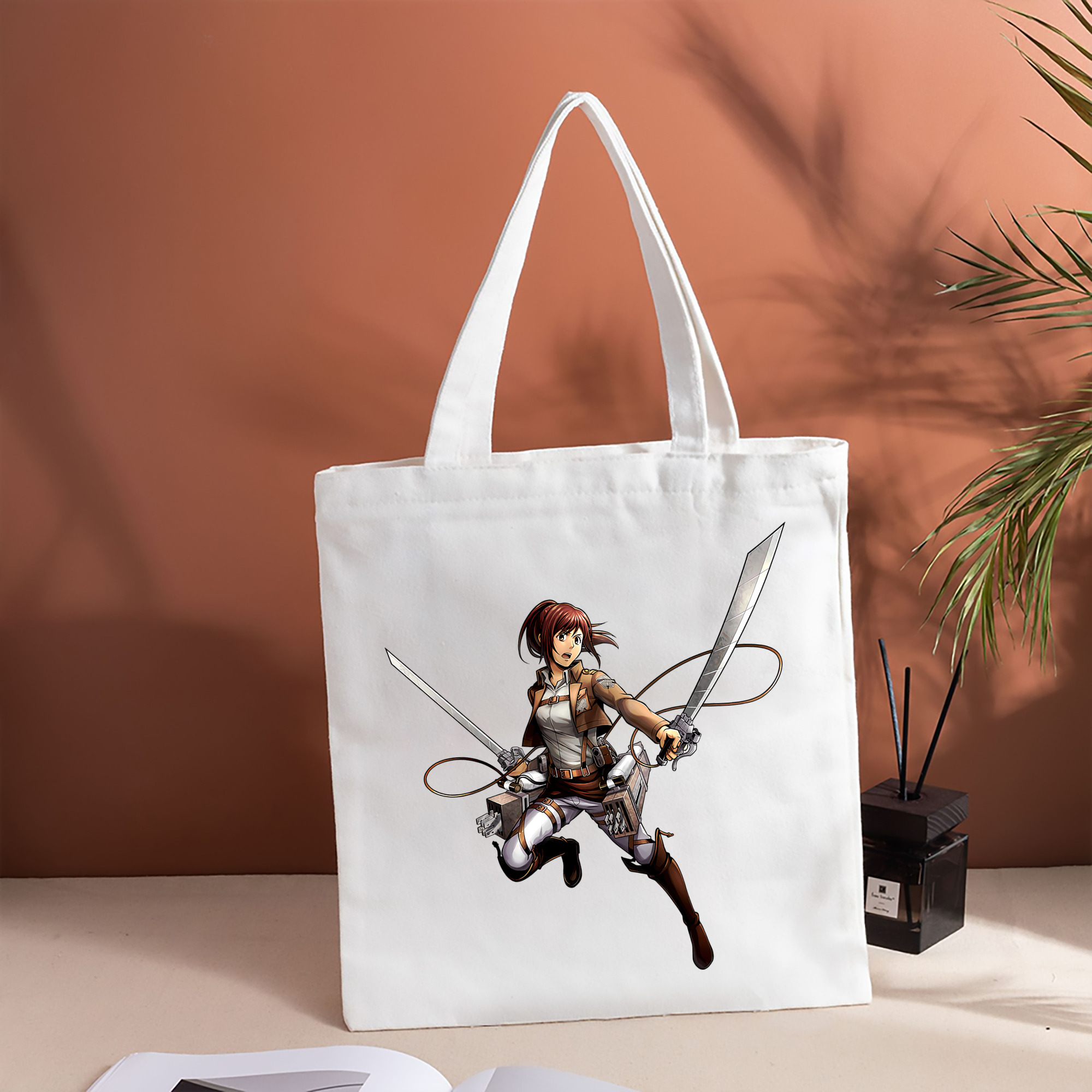 進撃の巨人 サシャ·ブラウス Attack on Titan Sasha Blaus 縦型キャンバス生地手提げバッグ　トートバッグ