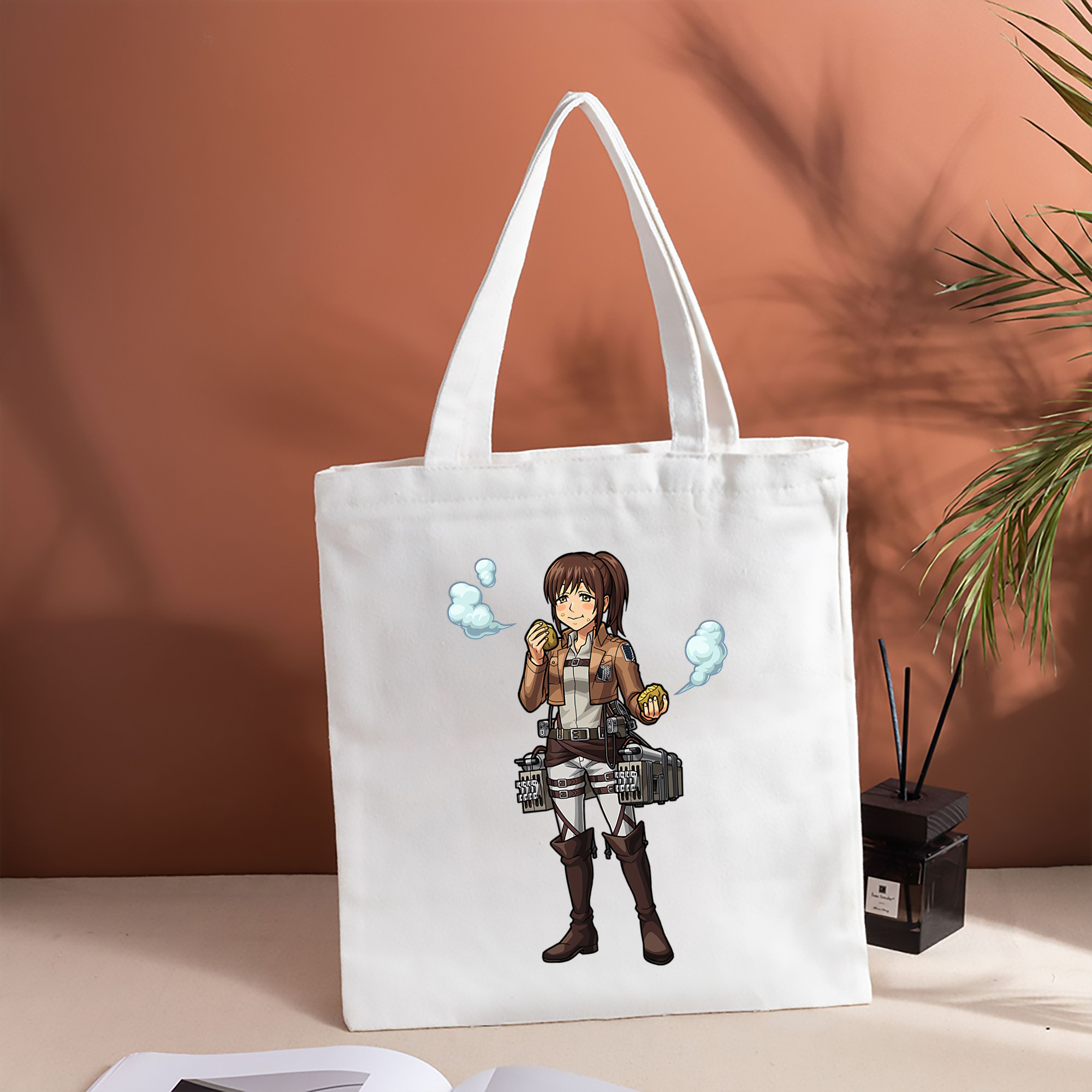 進撃の巨人 サシャ·ブラウス Attack on Titan Sasha Blaus 縦型キャンバス生地手提げバッグ　トートバッグ