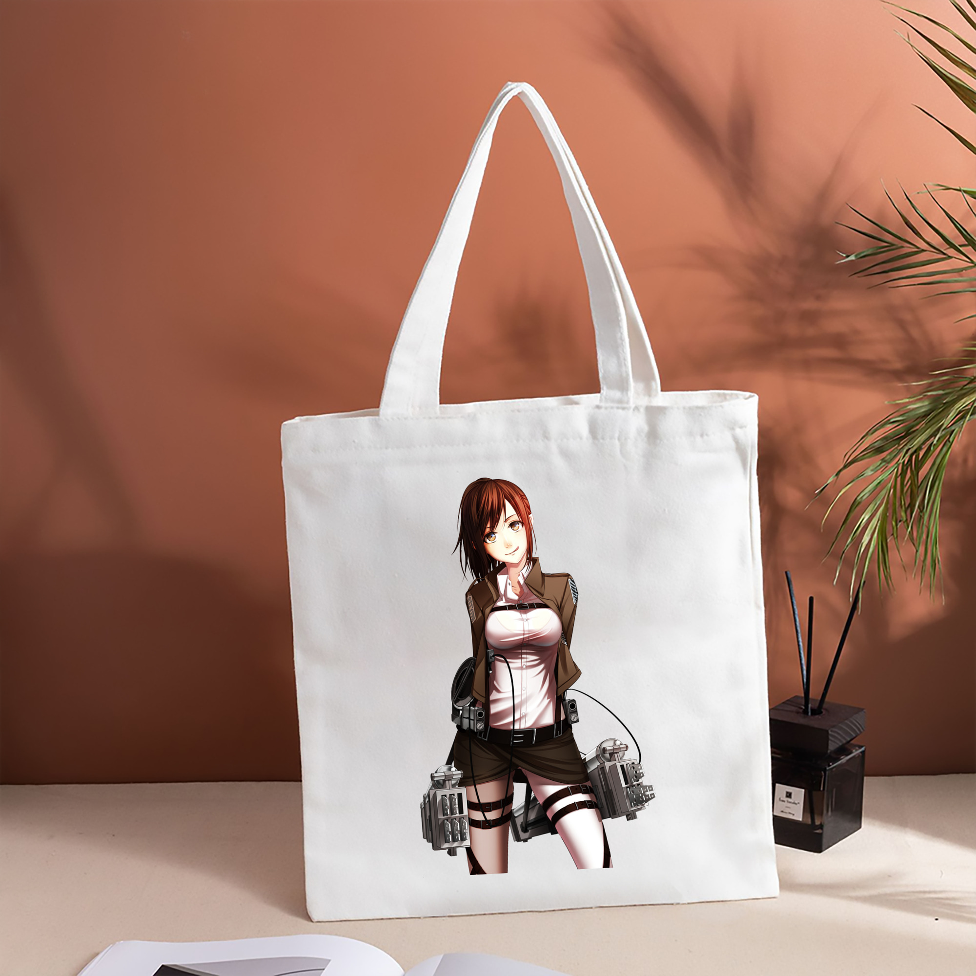 進撃の巨人 サシャ·ブラウス Attack on Titan Sasha Blaus 縦型キャンバス生地手提げバッグ　トートバッグ