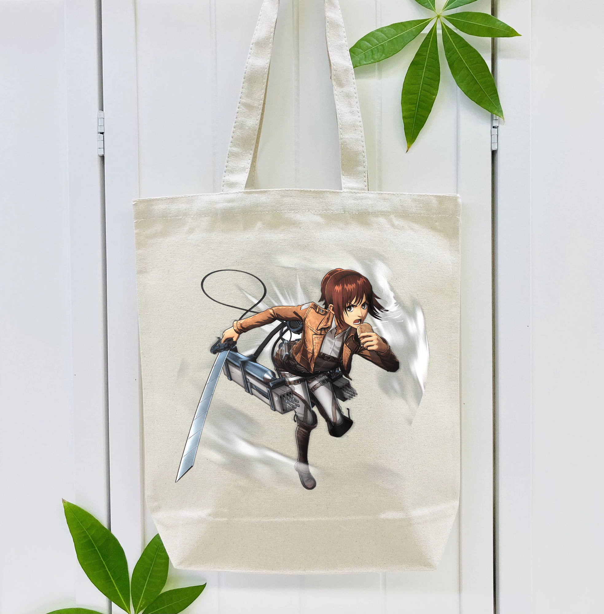 進撃の巨人 サシャ·ブラウス Attack on Titan Sasha Blaus 縦型キャンバス生地手提げバッグ　トートバッグ