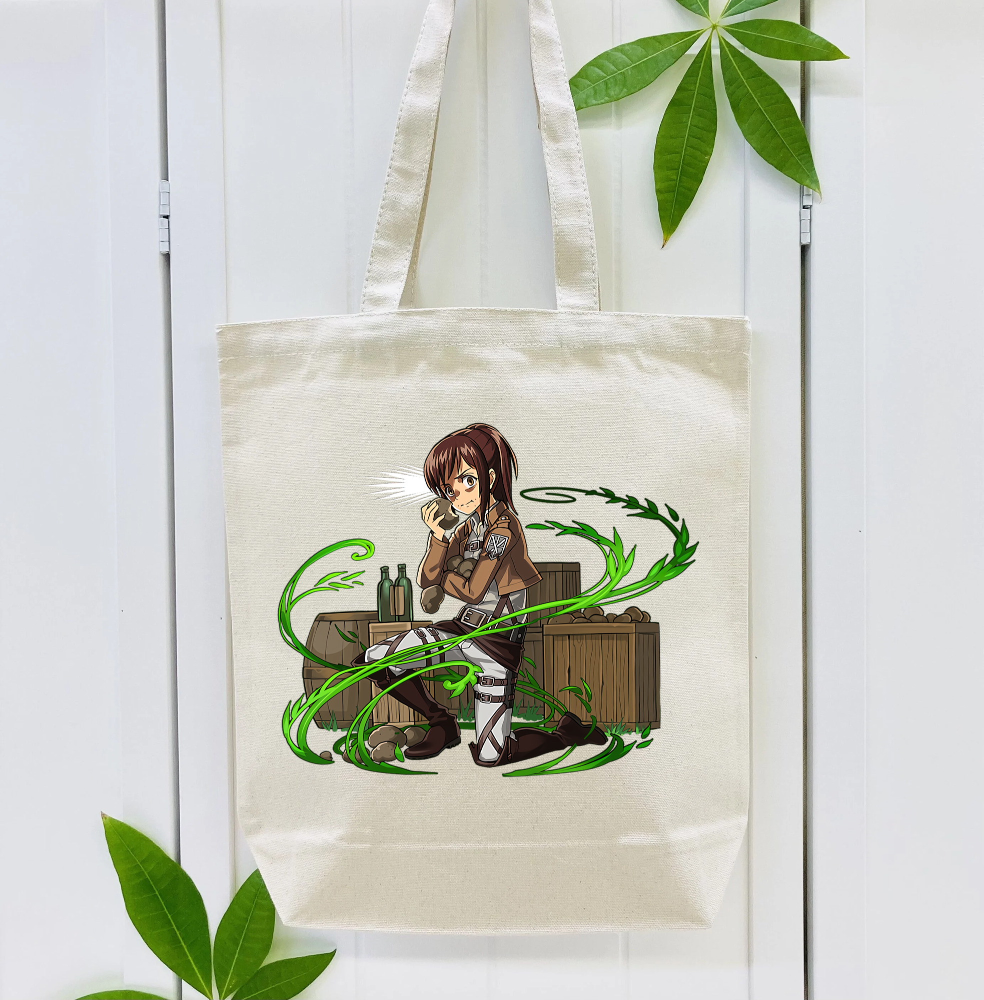 進撃の巨人 サシャ·ブラウス Attack on Titan Sasha Blaus 縦型キャンバス生地手提げバッグ　トートバッグ
