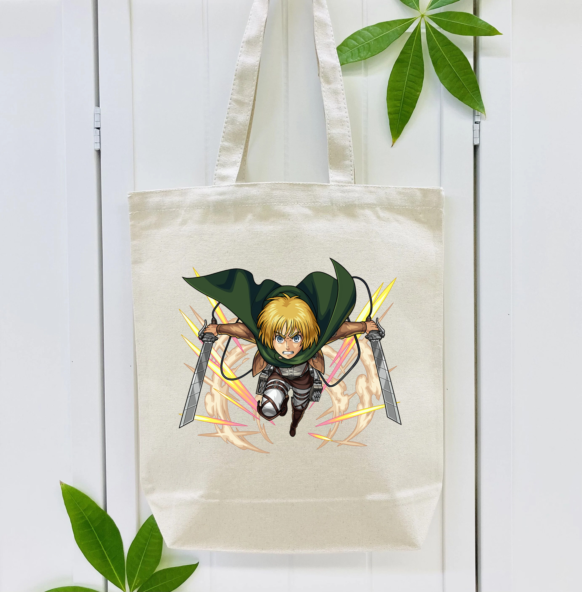 進撃の巨人 アルミン·アルレルト Attack on Titan Armin Arlert 縦型キャンバス生地手提げバッグ　トートバッグ