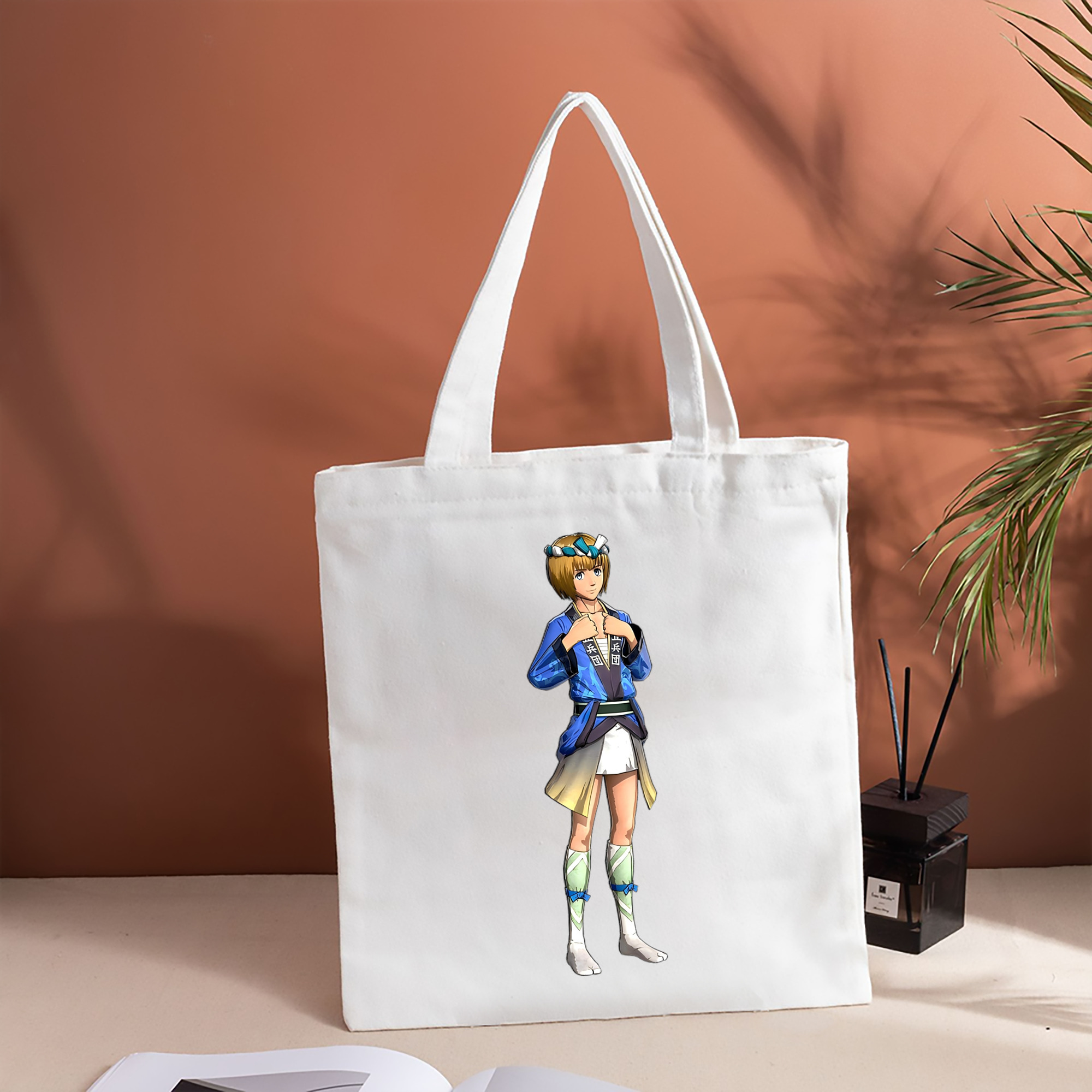 進撃の巨人 アルミン·アルレルト Attack on Titan Armin Arlert 縦型キャンバス生地手提げバッグ　トートバッグ