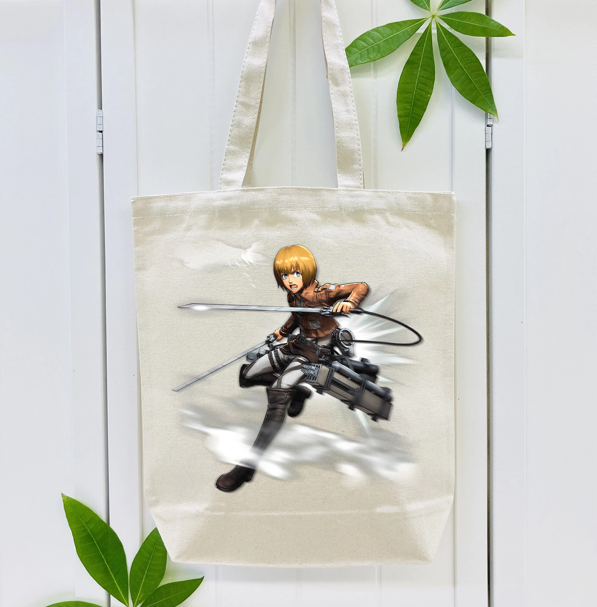 進撃の巨人 アルミン·アルレルト Attack on Titan Armin Arlert 縦型キャンバス生地手提げバッグ　トートバッグ