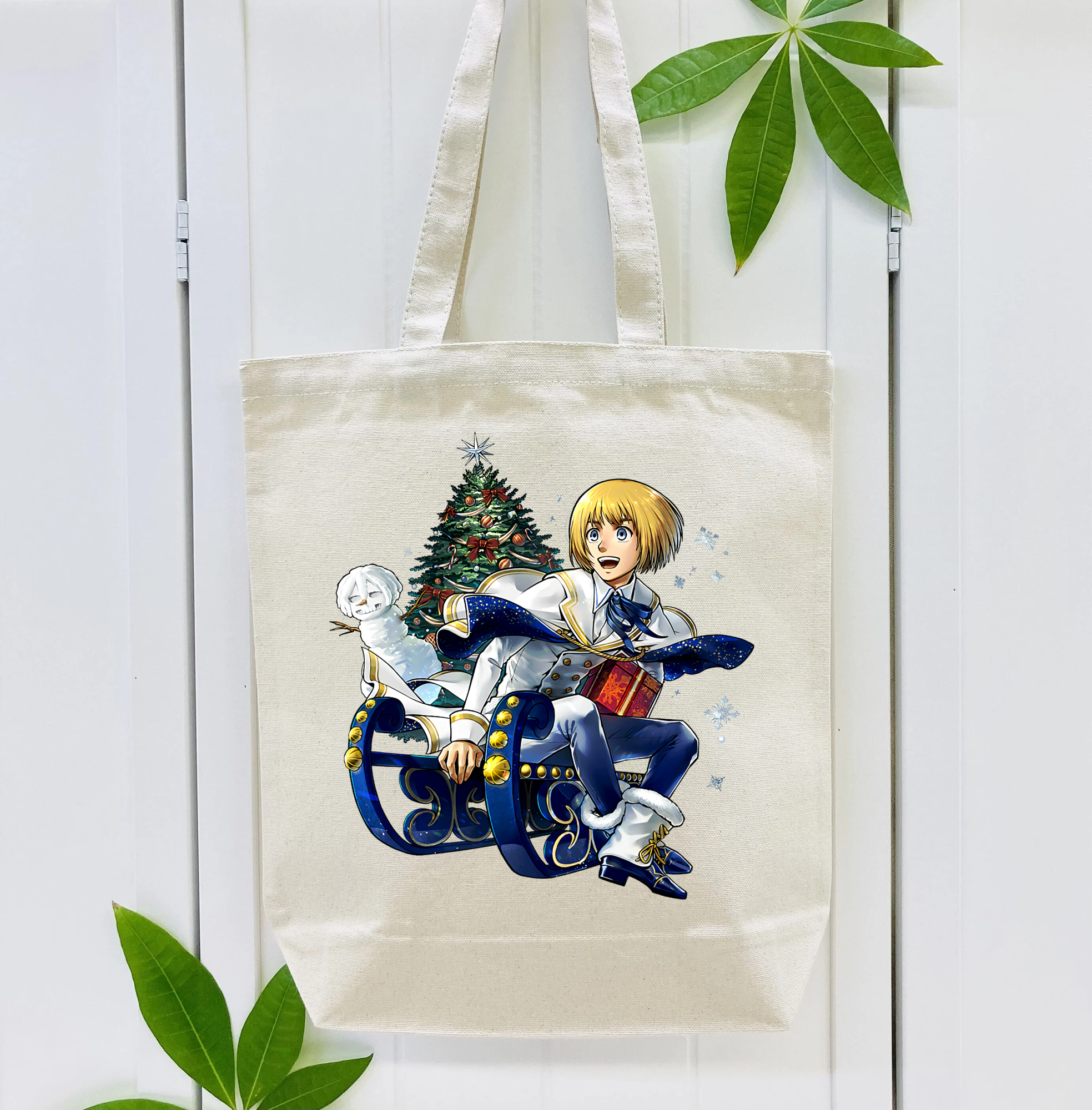 進撃の巨人 アルミン·アルレルト Attack on Titan Armin Arlert 縦型キャンバス生地手提げバッグ　トートバッグ