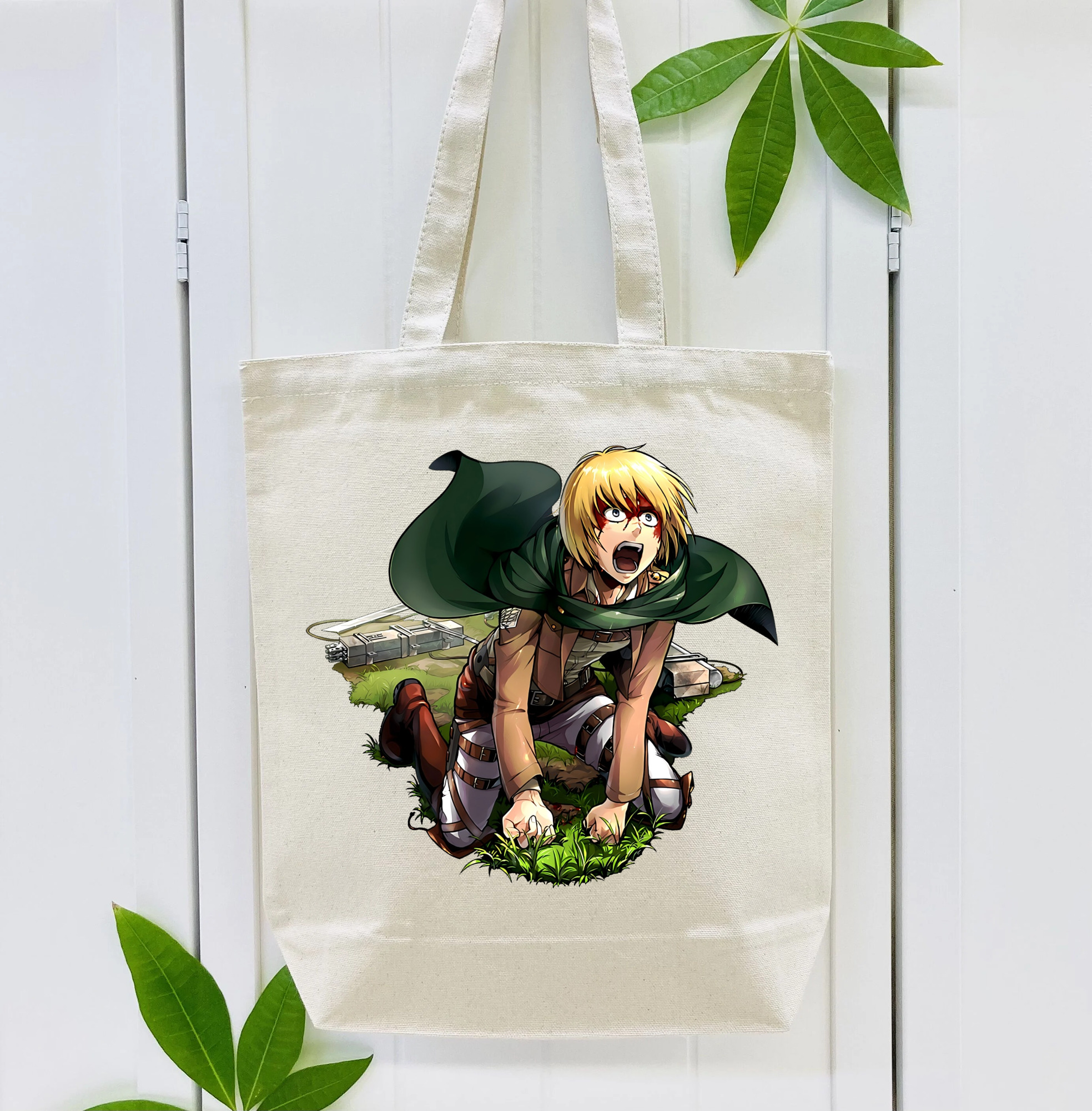 進撃の巨人 アルミン·アルレルト Attack on Titan Armin Arlert 縦型キャンバス生地手提げバッグ　トートバッグ