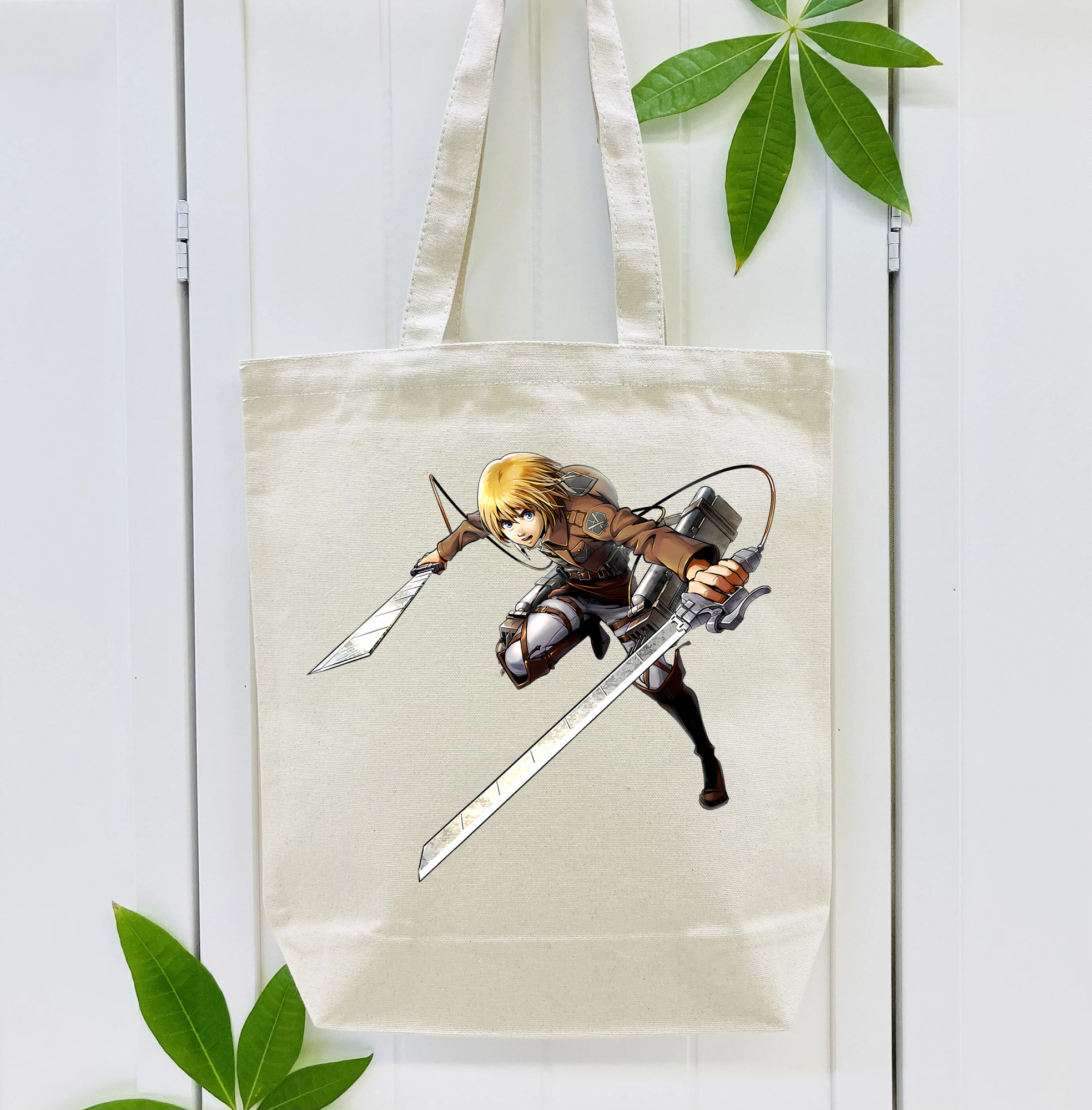進撃の巨人 アルミン·アルレルト Attack on Titan Armin Arlert 縦型キャンバス生地手提げバッグ　トートバッグ