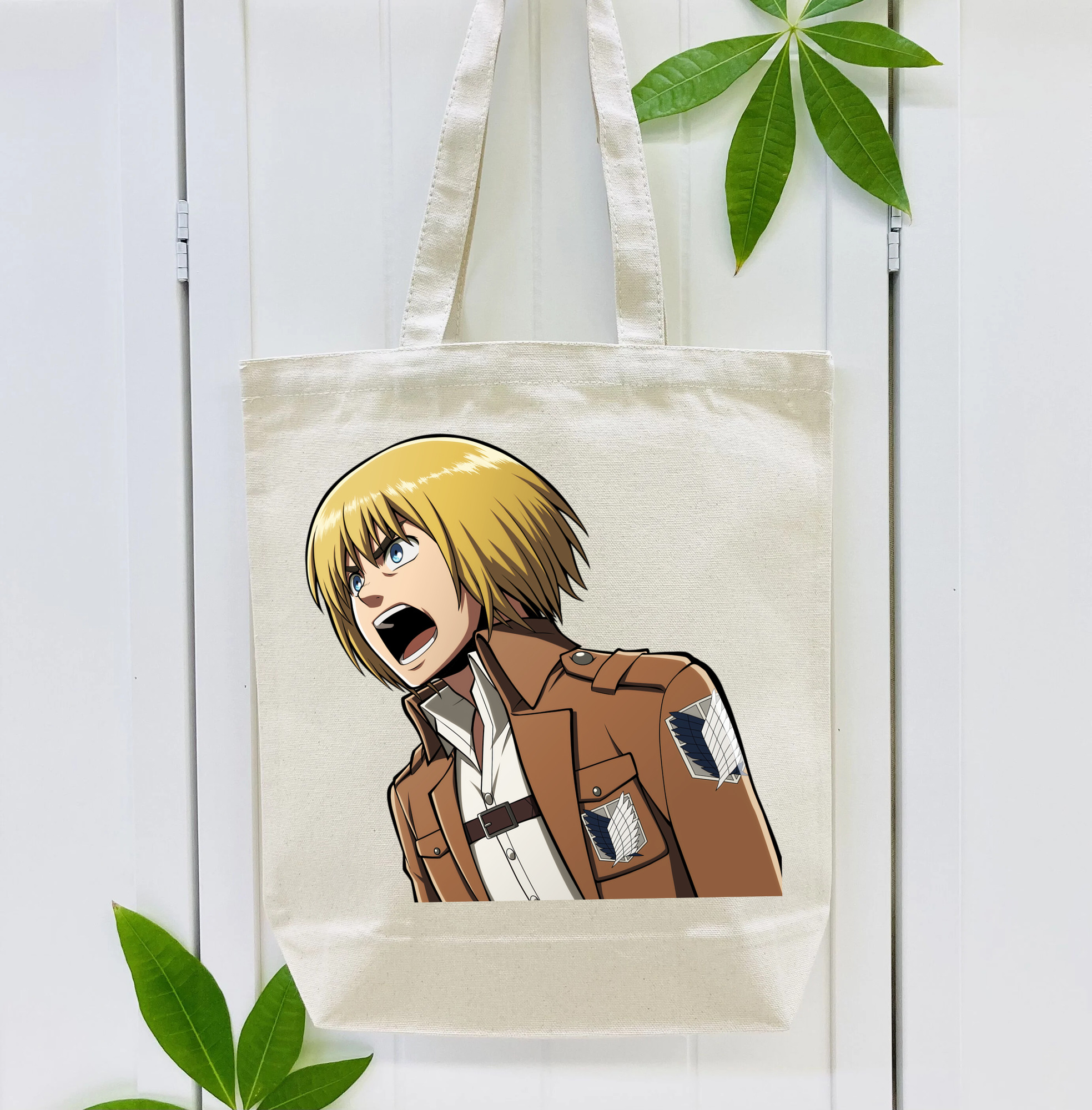 進撃の巨人 アルミン·アルレルト Attack on Titan Armin Arlert 縦型キャンバス生地手提げバッグ　トートバッグ
