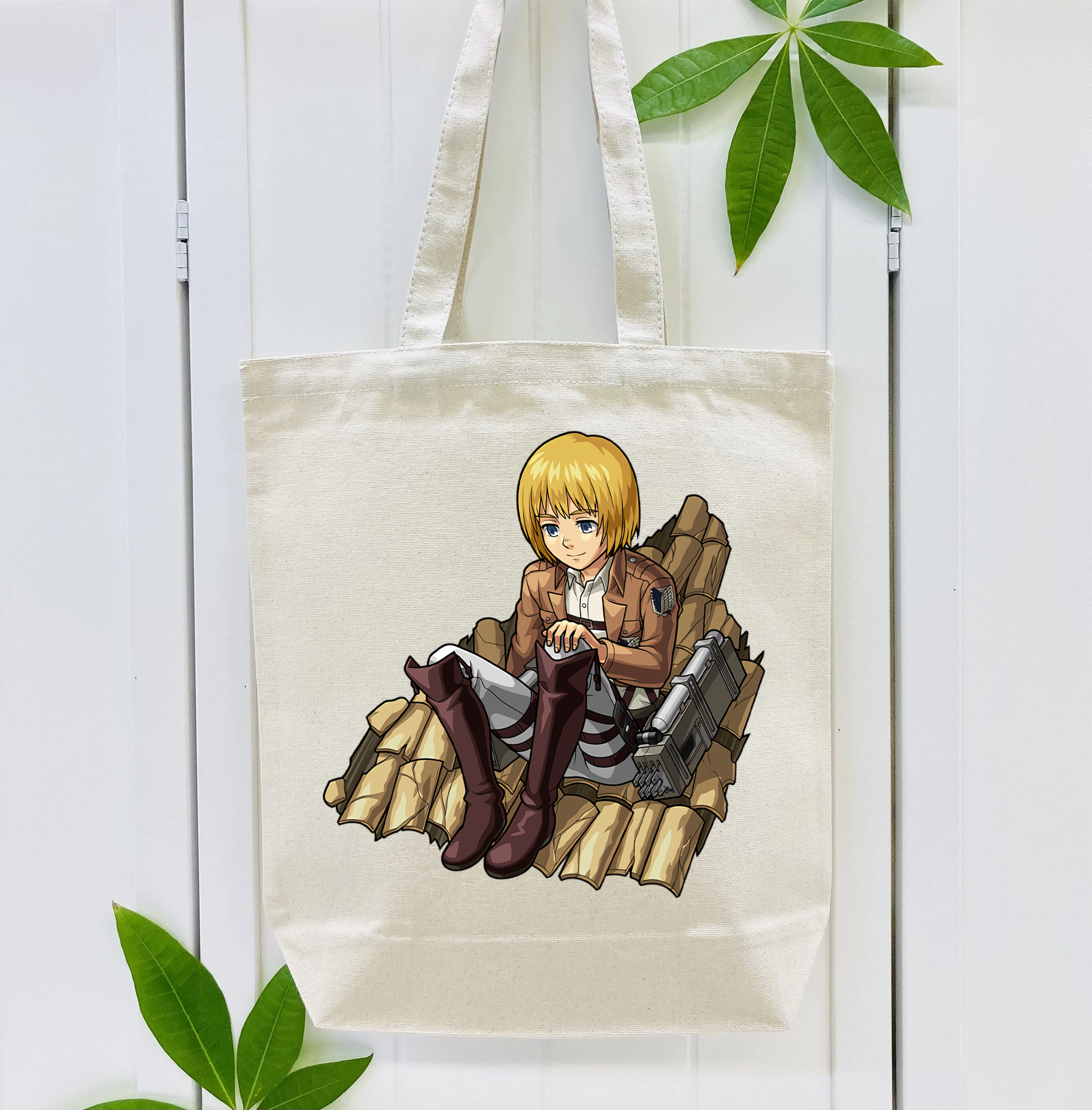 進撃の巨人 アルミン·アルレルト Attack on Titan Armin Arlert 縦型キャンバス生地手提げバッグ　トートバッグ