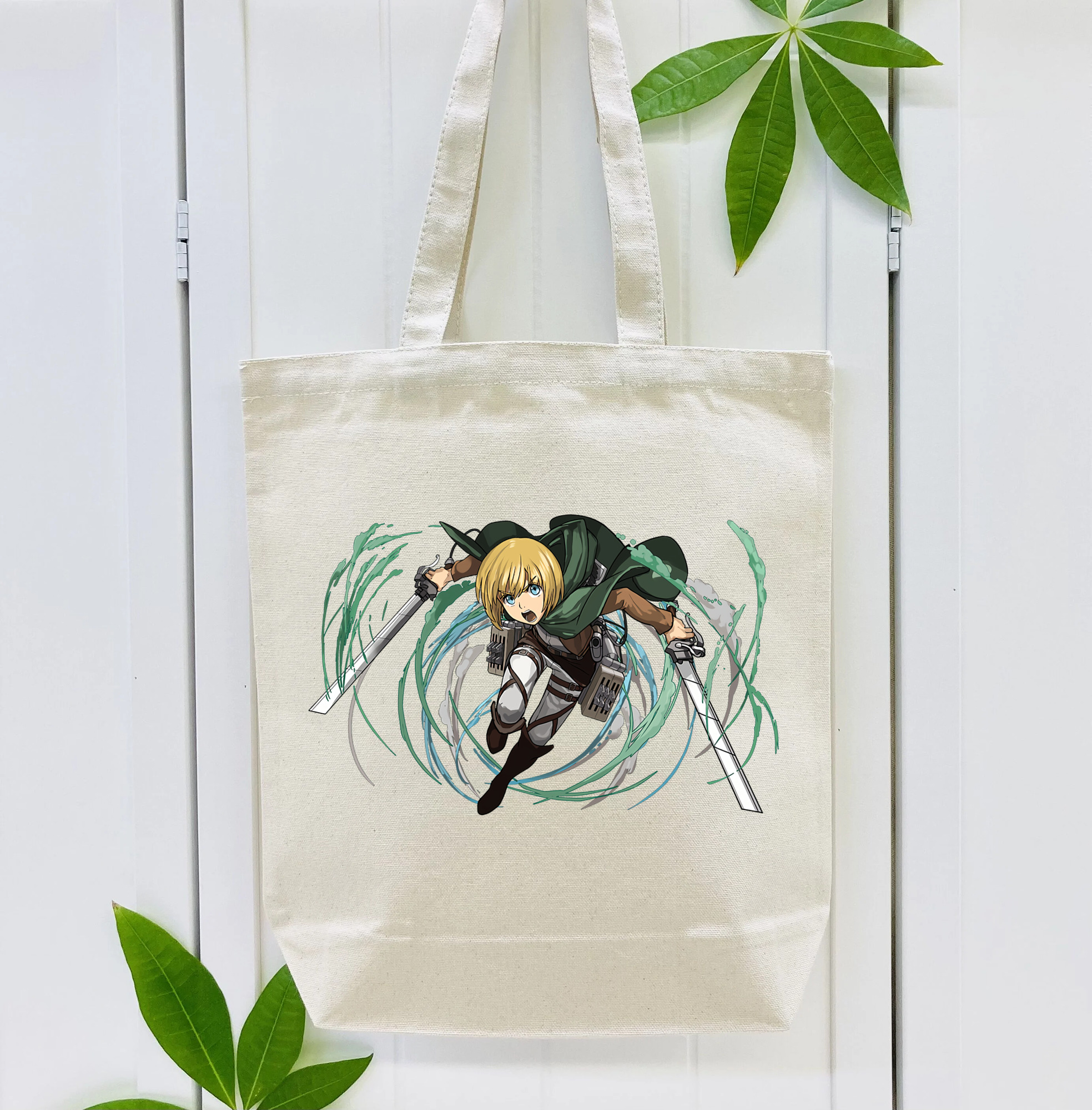 進撃の巨人 アルミン·アルレルト Attack on Titan Armin Arlert 縦型キャンバス生地手提げバッグ　トートバッグ