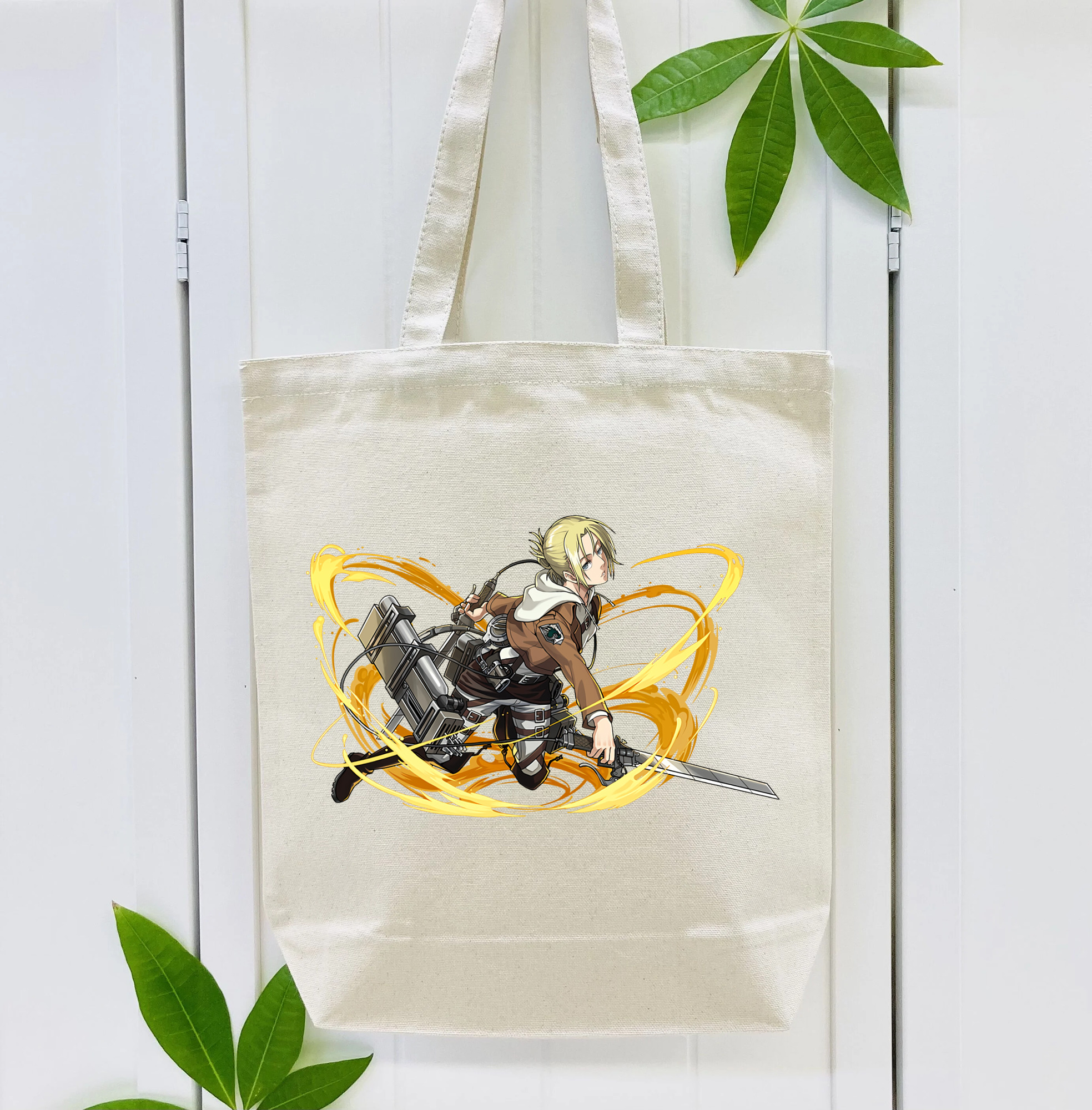 進撃の巨人 アニ・レオンハート Attack on Titan Annie Leonhart 縦型キャンバス生地手提げバッグ　トートバッグ