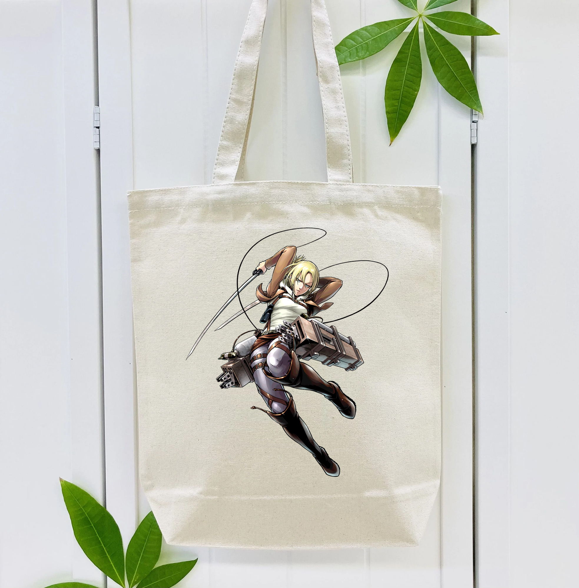 進撃の巨人 アニ・レオンハート Attack on Titan Annie Leonhart 縦型キャンバス生地手提げバッグ　トートバッグ