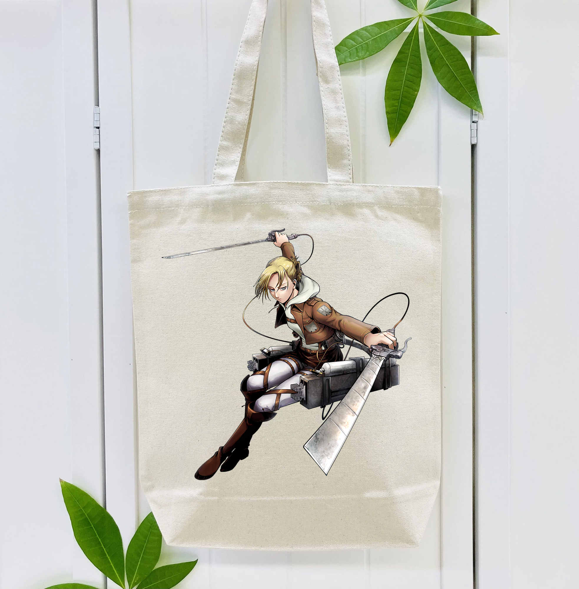 進撃の巨人 アニ・レオンハート Attack on Titan Annie Leonhart 縦型キャンバス生地手提げバッグ　トートバッグ