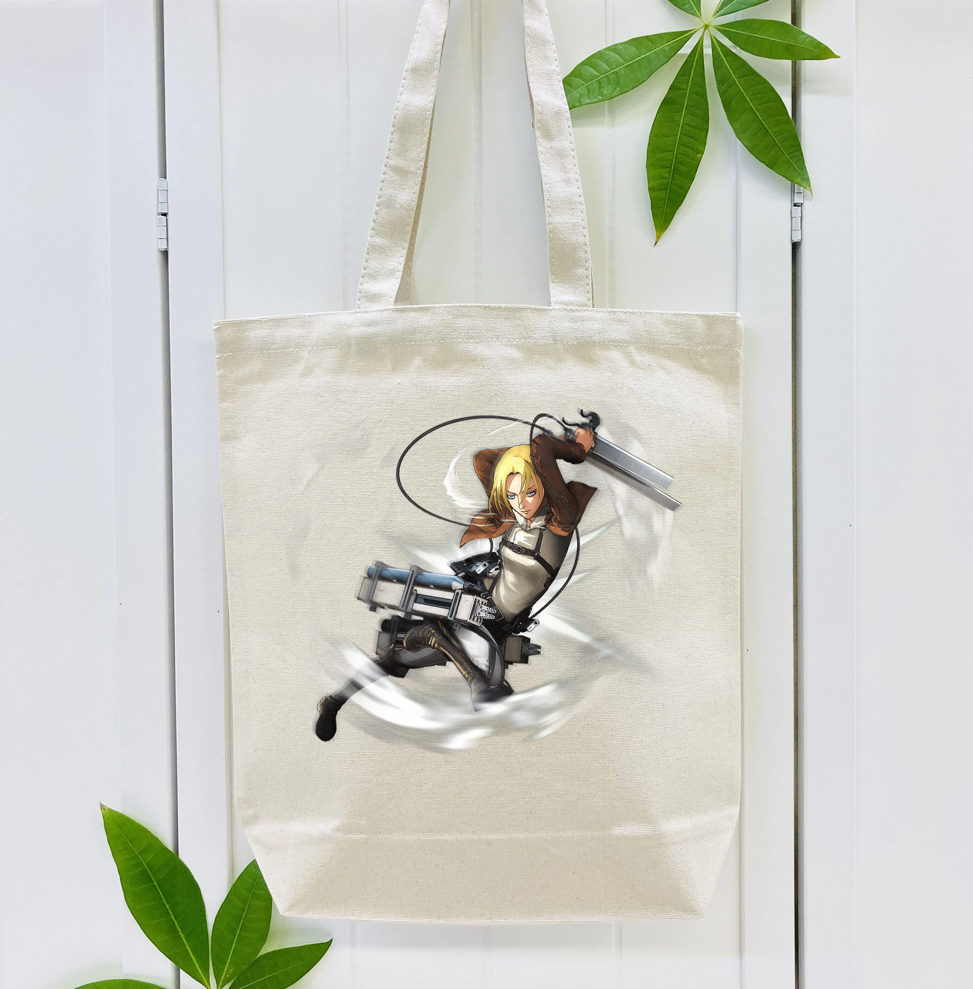 進撃の巨人 アニ・レオンハート Attack on Titan Annie Leonhart 縦型キャンバス生地手提げバッグ　トートバッグ