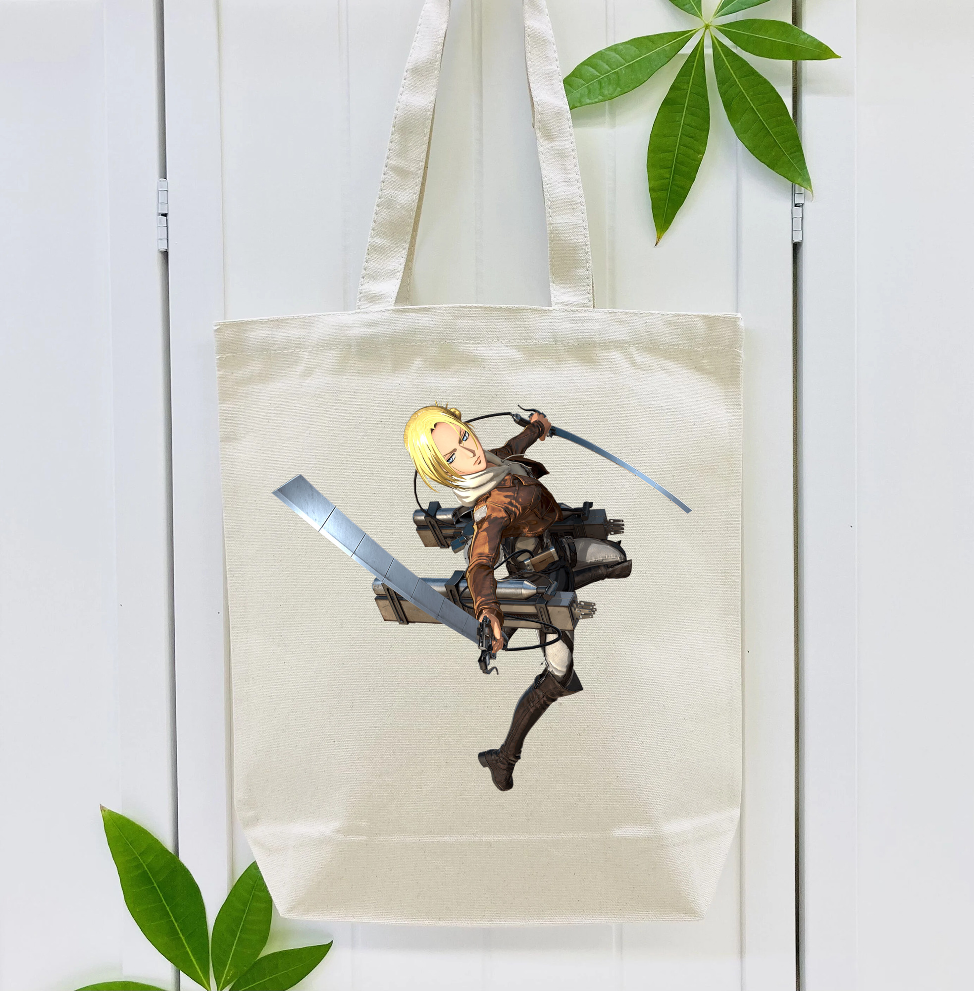 進撃の巨人 アニ・レオンハート Attack on Titan Annie Leonhart 縦型キャンバス生地手提げバッグ　トートバッグ