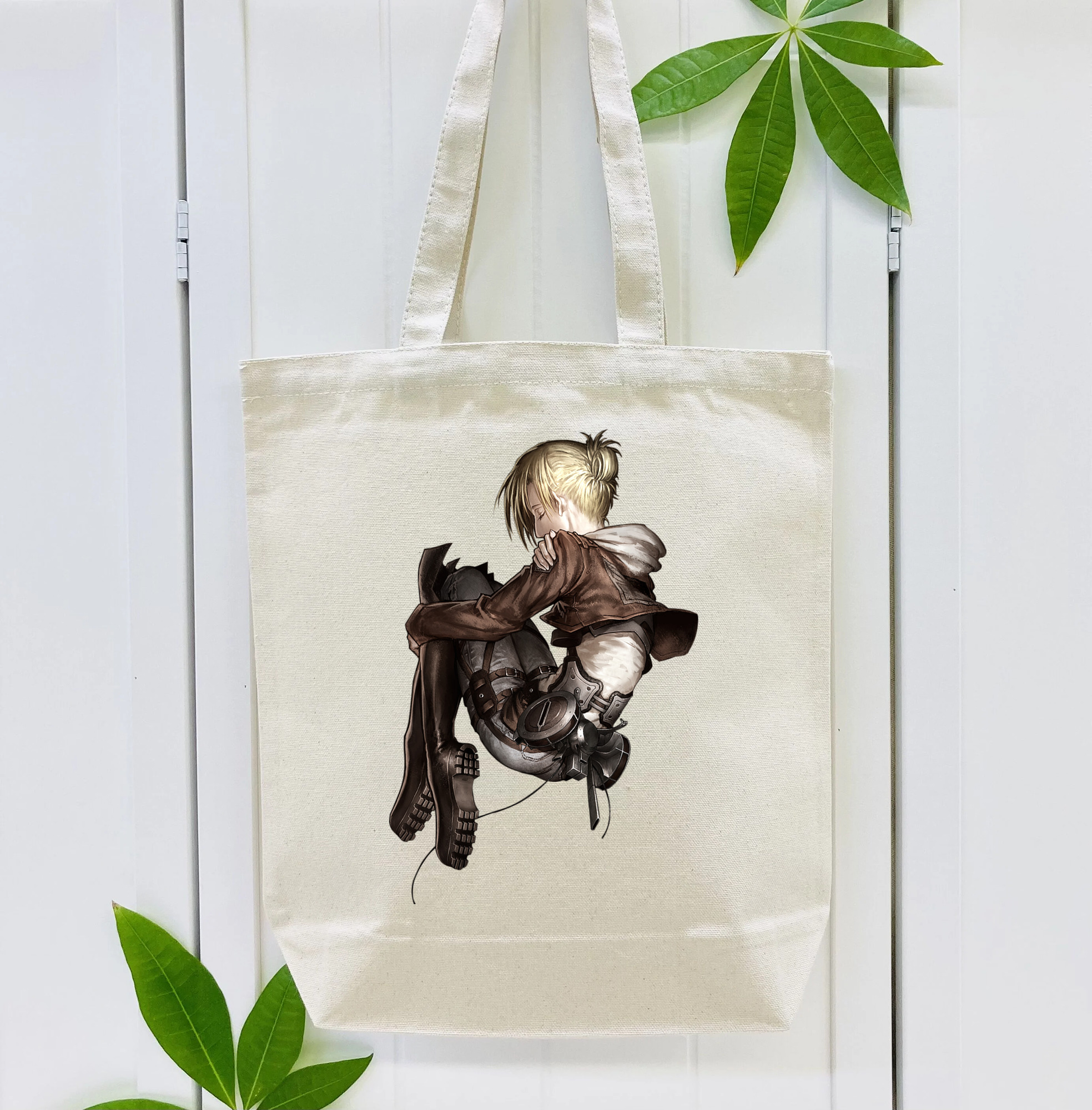 進撃の巨人 アニ・レオンハート Attack on Titan Annie Leonhart 縦型キャンバス生地手提げバッグ　トートバッグ