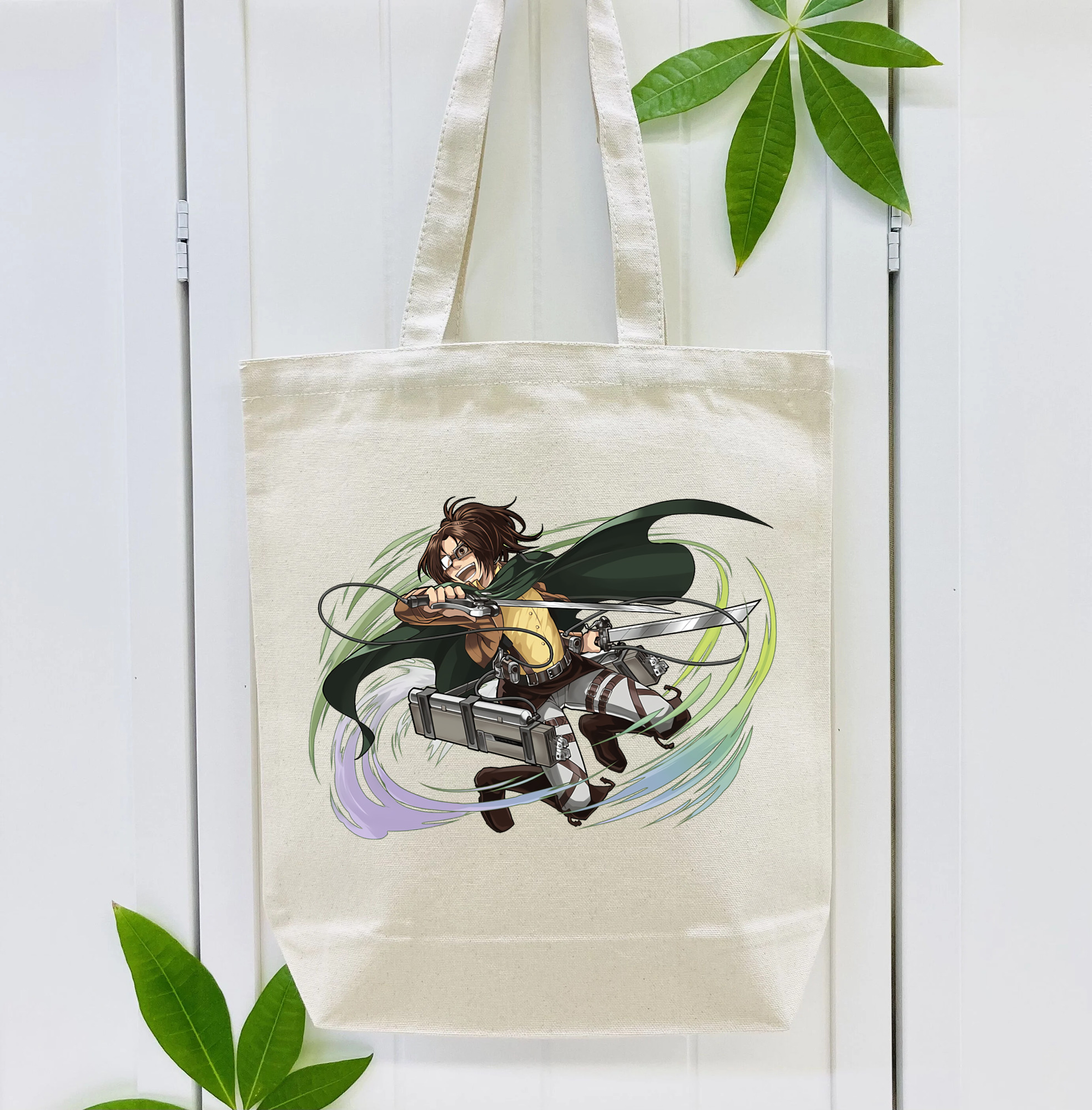 進撃の巨人 ハンジ·ゾエ Attack on Titan Hanji Zoe 縦型キャンバス生地手提げバッグ　トートバッグ