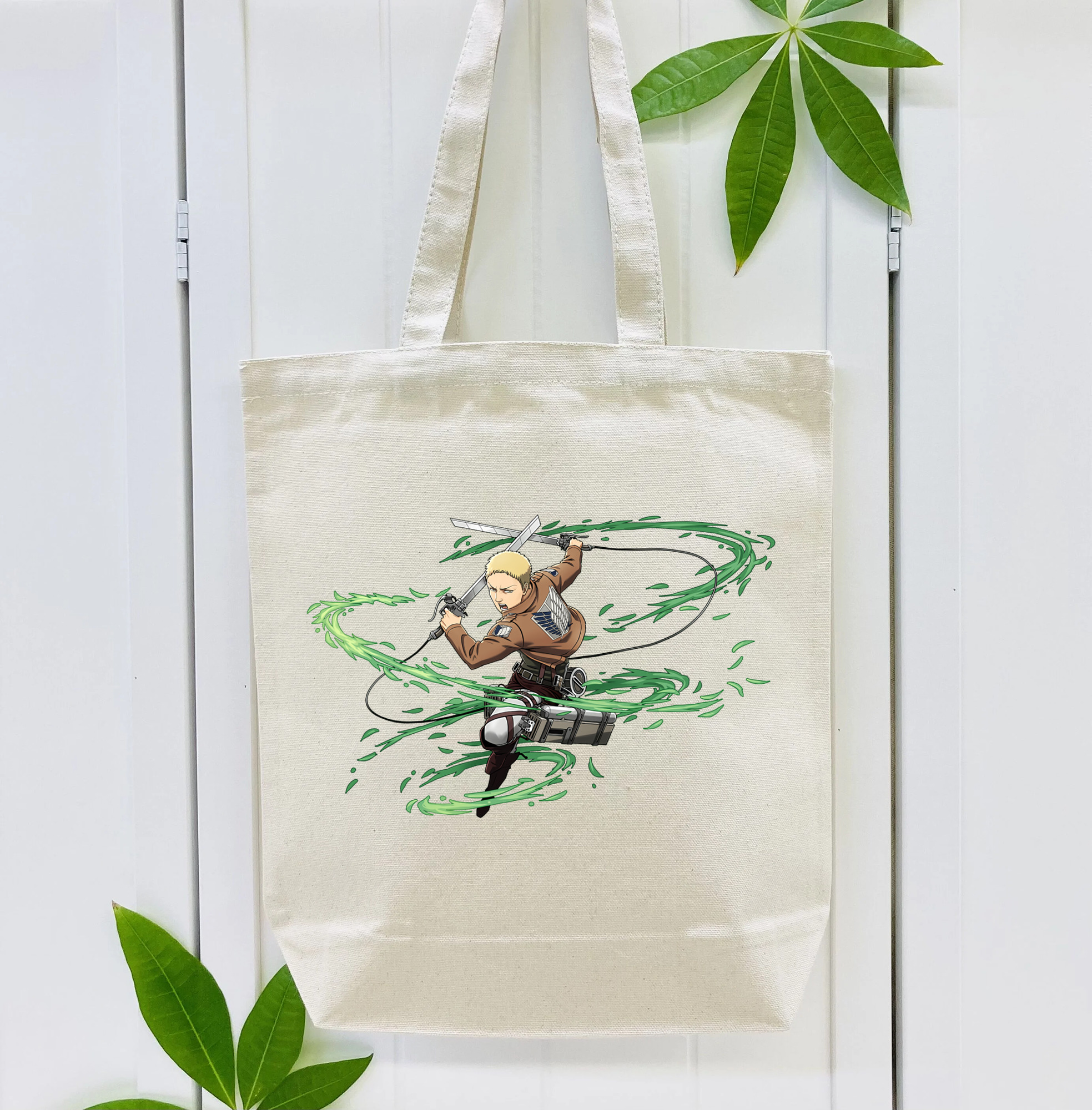 進撃の巨人 ライナー・ブラウン Attack on Titan Reiner Braun 縦型キャンバス生地手提げバッグ　トートバッグ