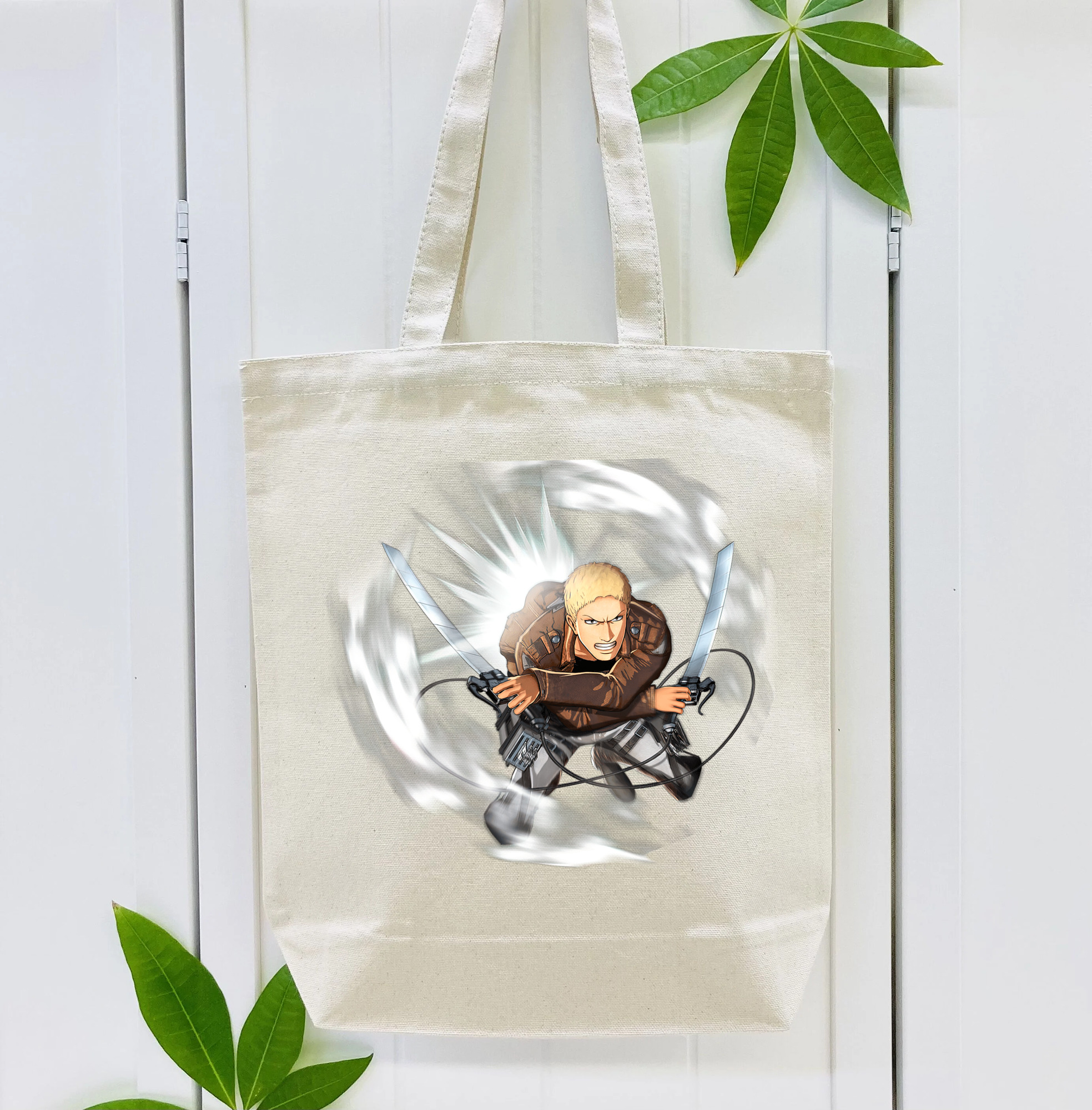 進撃の巨人 ライナー・ブラウン Attack on Titan Reiner Braun 縦型キャンバス生地手提げバッグ　トートバッグ