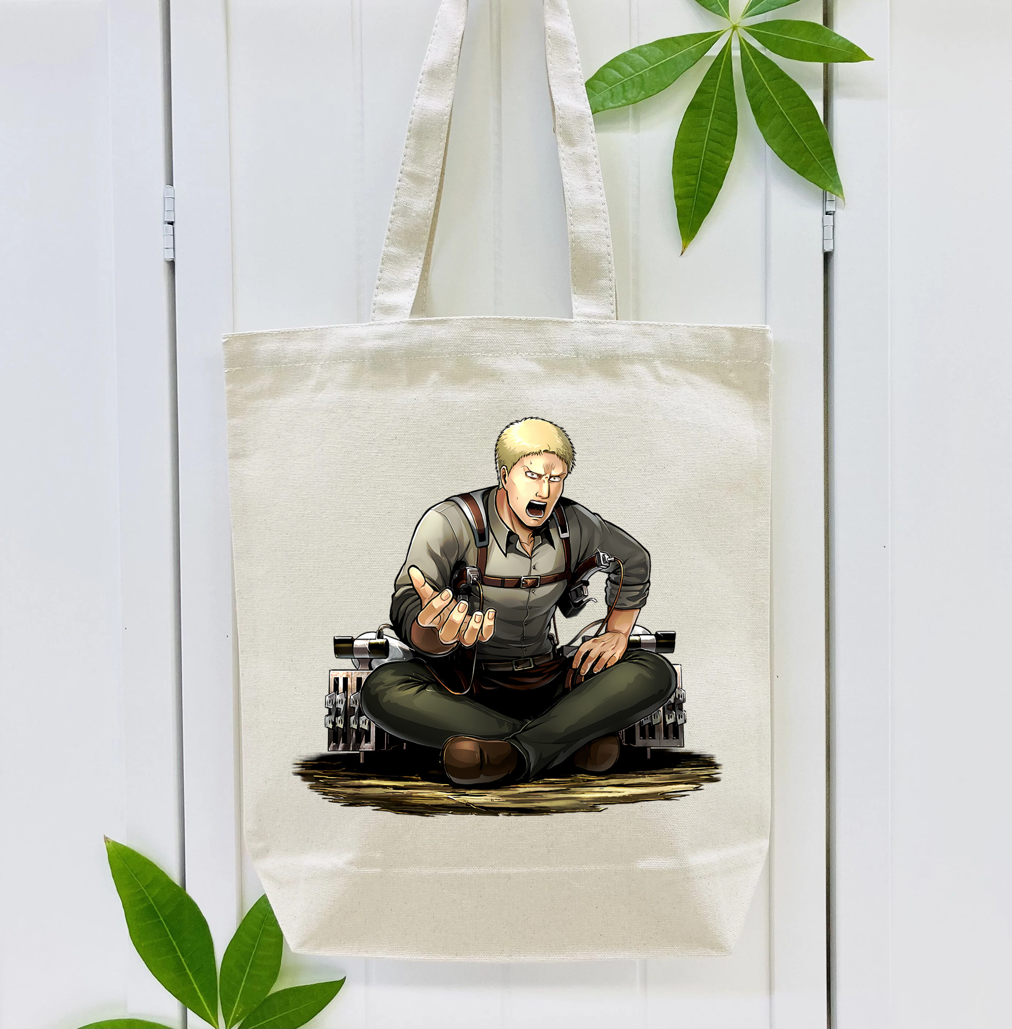 進撃の巨人 ライナー・ブラウン Attack on Titan Reiner Braun 縦型キャンバス生地手提げバッグ　トートバッグ