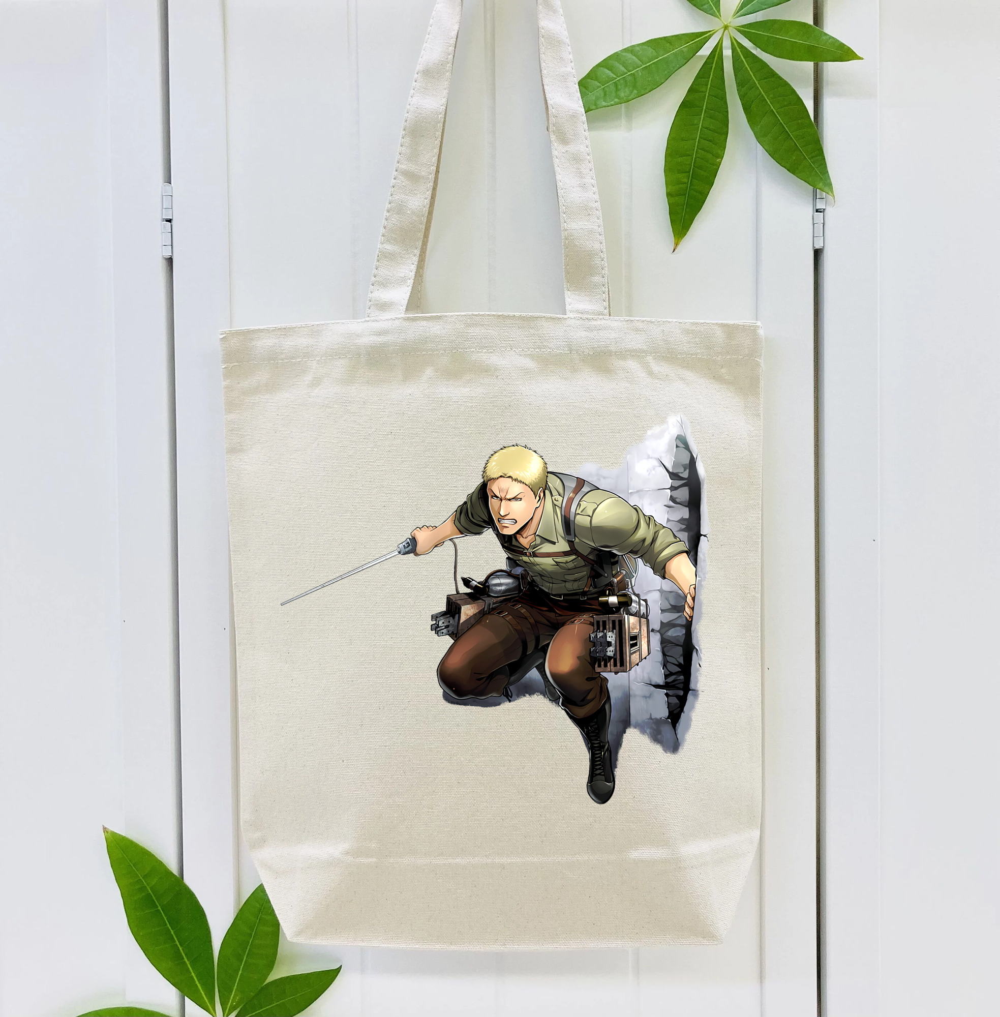 進撃の巨人 ライナー・ブラウン Attack on Titan Reiner Braun 縦型キャンバス生地手提げバッグ　トートバッグ