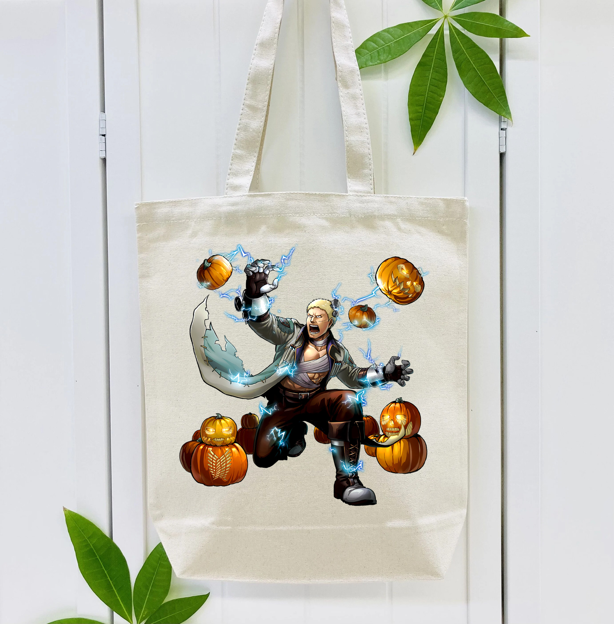 進撃の巨人 ライナー・ブラウン Attack on Titan Reiner Braun 縦型キャンバス生地手提げバッグ　トートバッグ