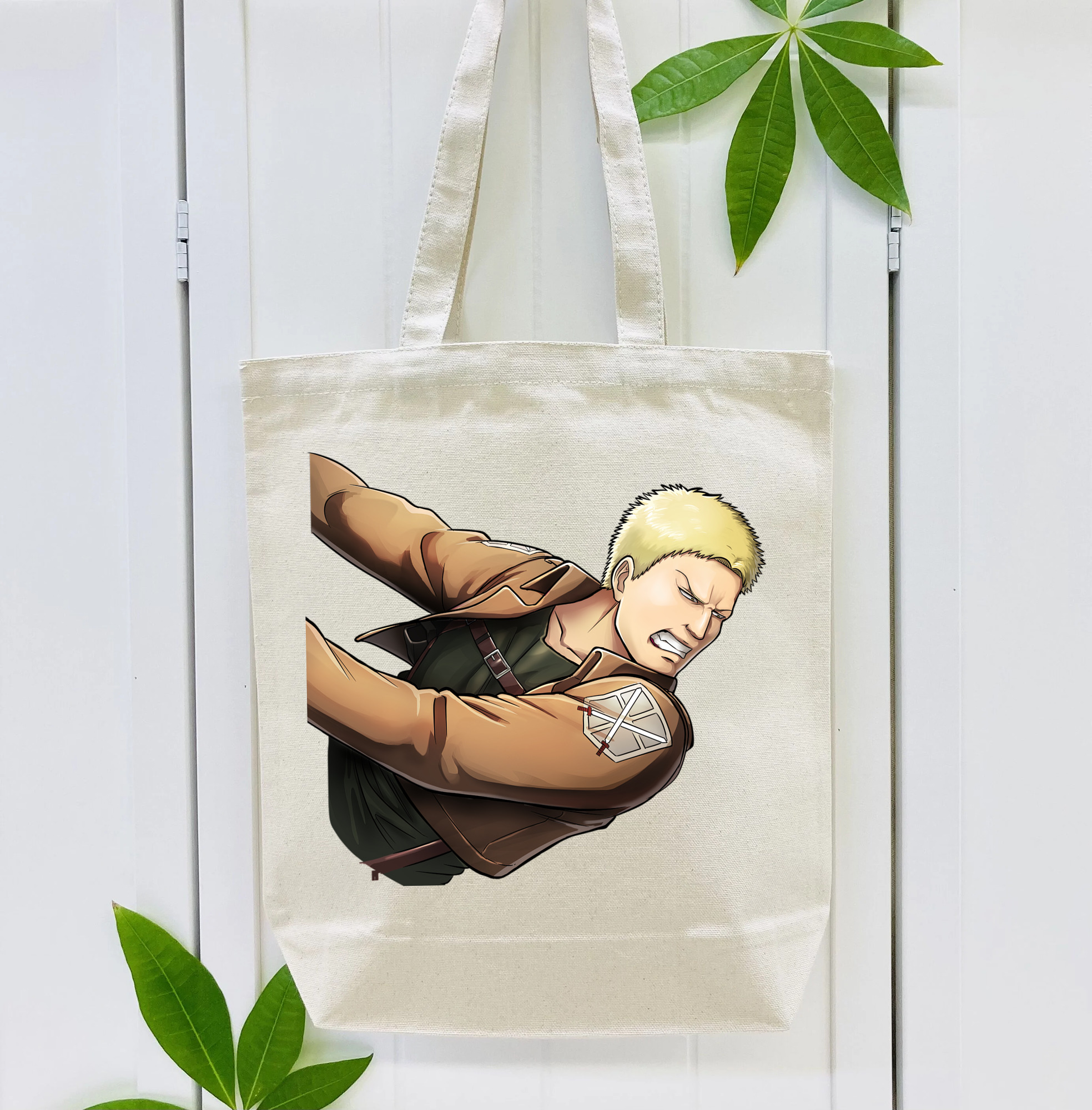 進撃の巨人 ライナー・ブラウン Attack on Titan Reiner Braun 縦型キャンバス生地手提げバッグ　トートバッグ