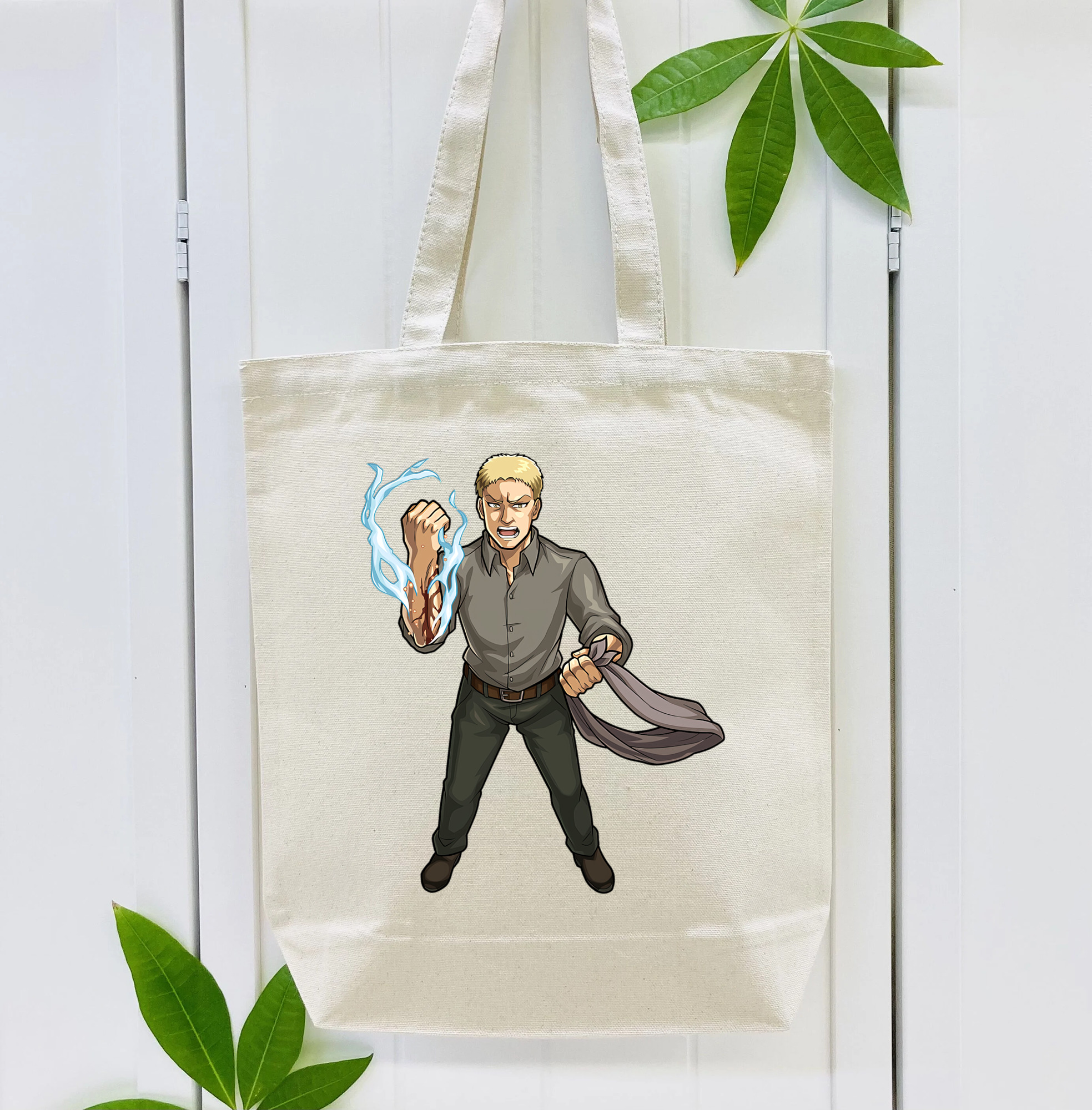 進撃の巨人 ライナー・ブラウン Attack on Titan Reiner Braun 縦型キャンバス生地手提げバッグ　トートバッグ