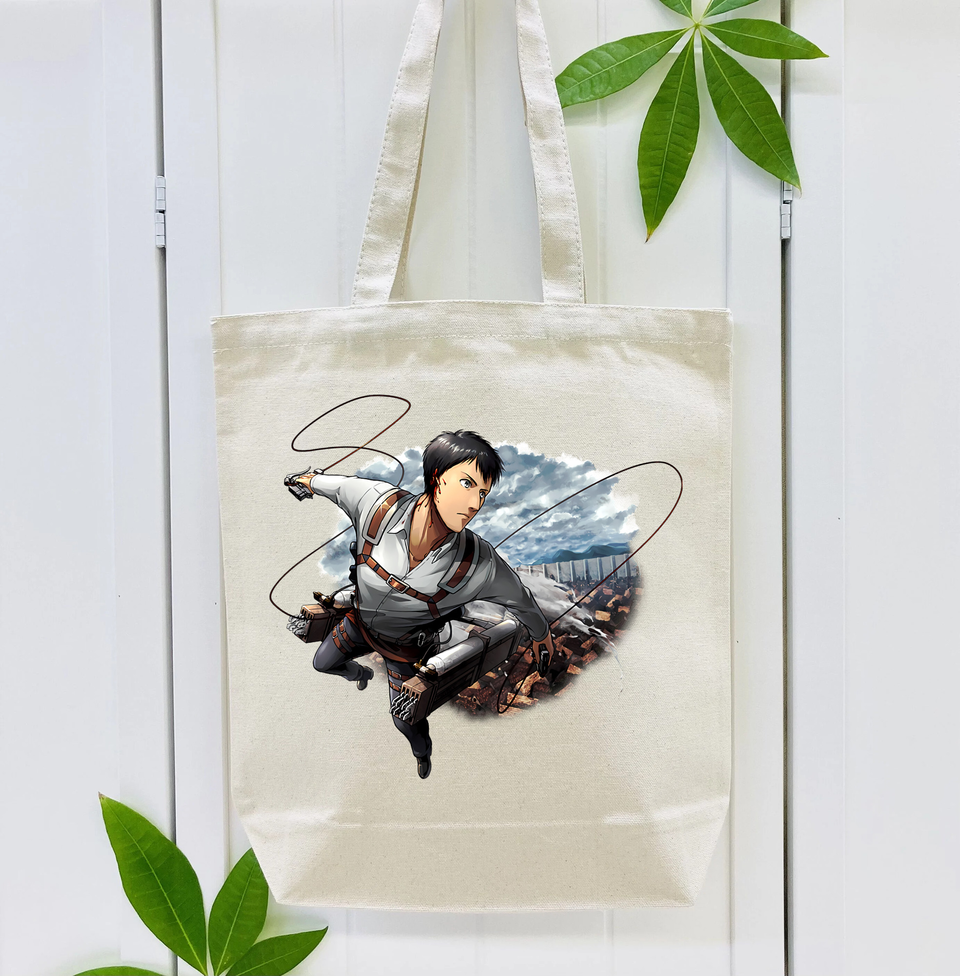 進撃の巨人 ベルトルト・フーバー Attack on Titan Bertholdt Hoover 縦型キャンバス生地手提げバッグ　トートバッグ