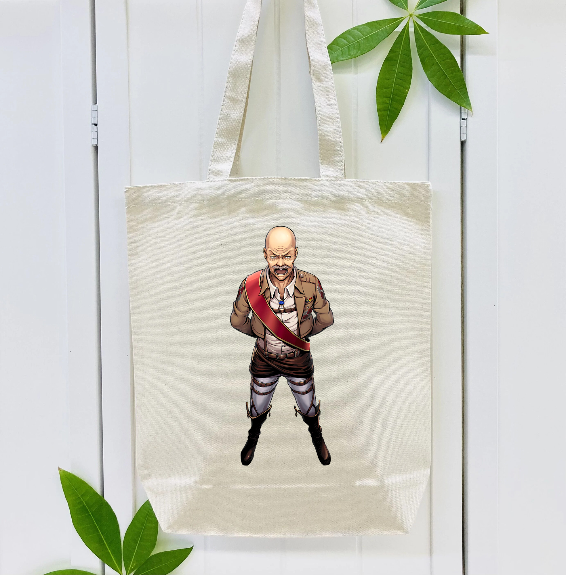 進撃の巨人 ドット·ピクシス Attack on Titan Dot Pixis 縦型キャンバス生地手提げバッグ　トートバッグ
