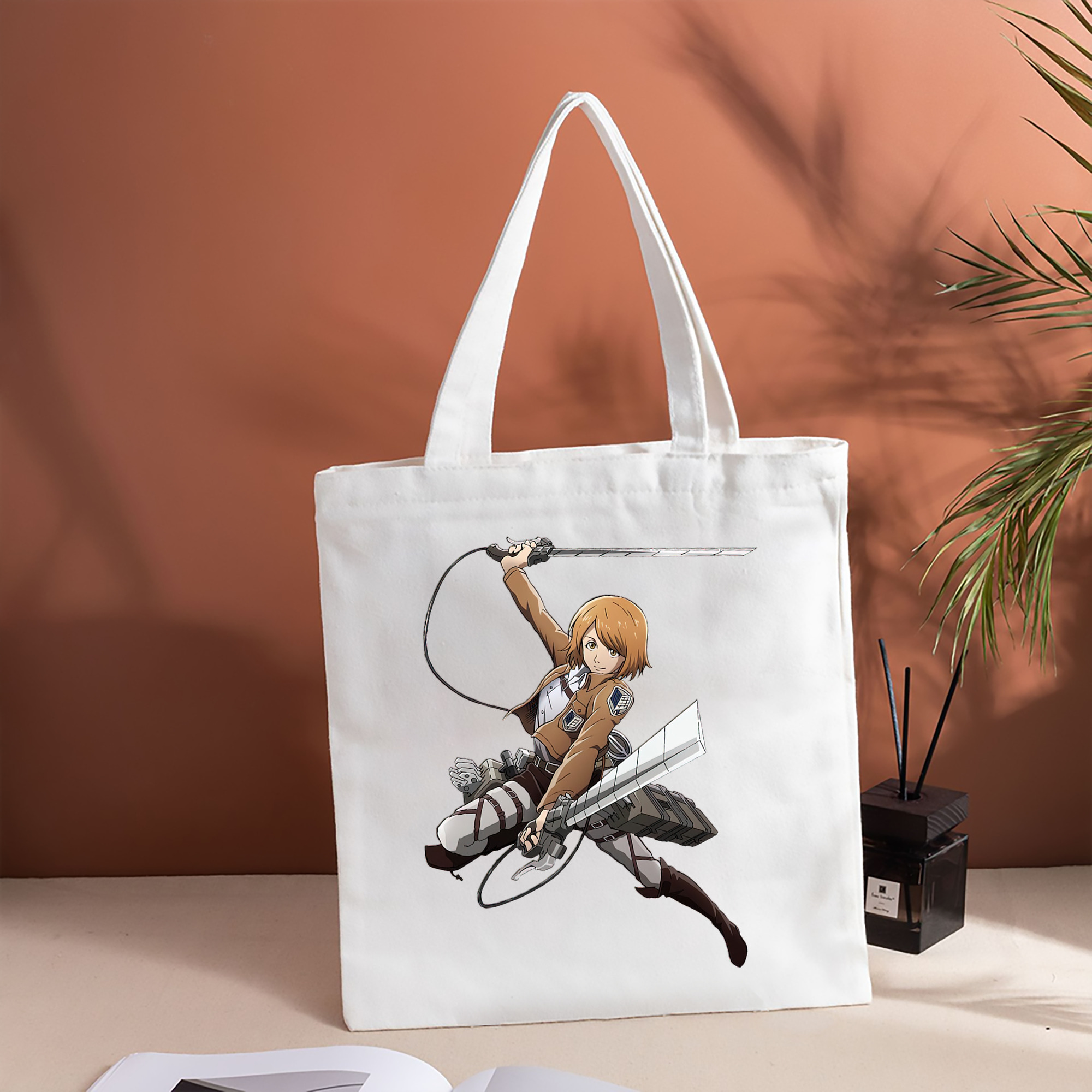 進撃の巨人 ペトラ·ラル Attack on Titan Petra Rall 縦型キャンバス生地手提げバッグ　トートバッグ