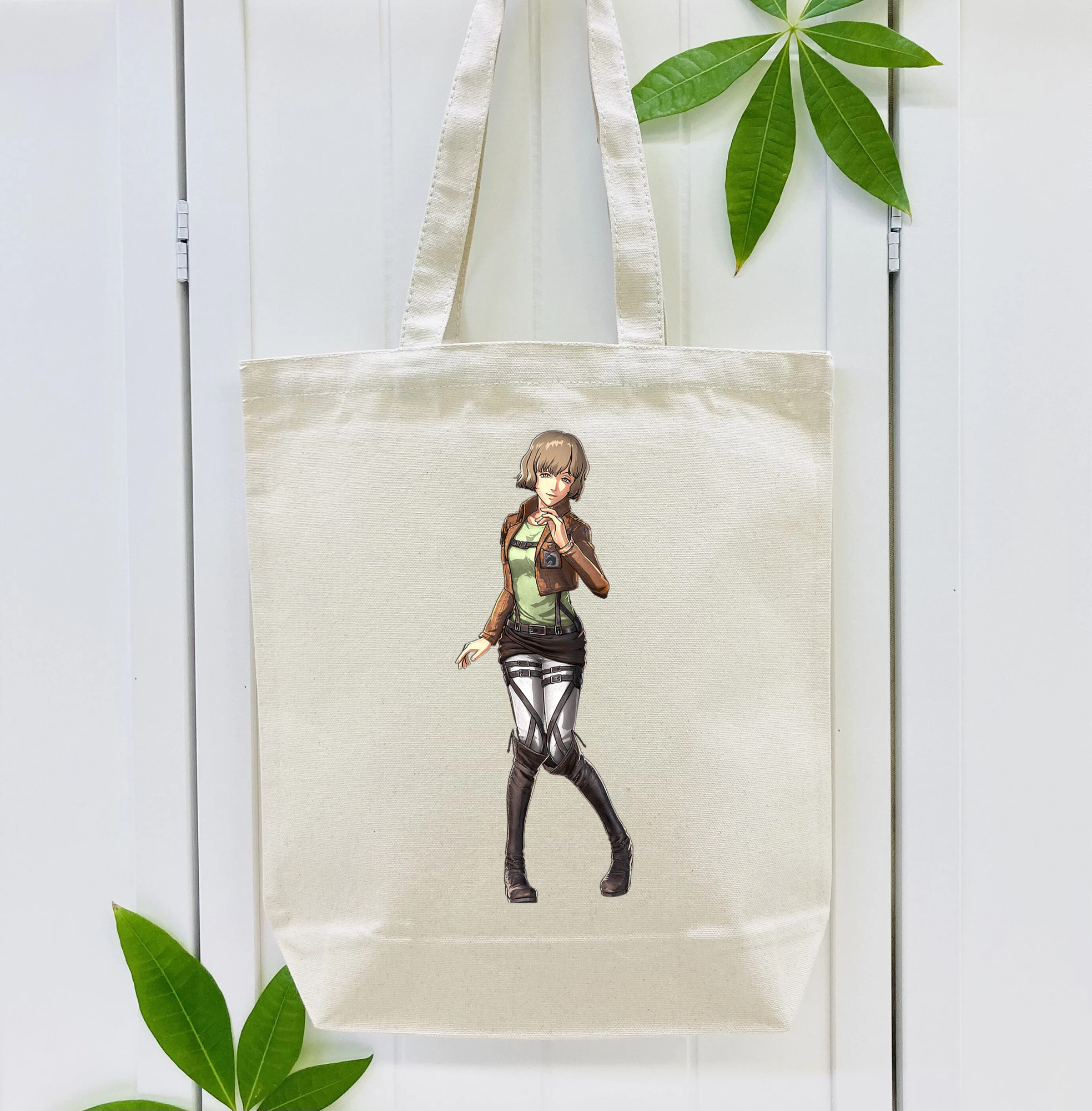 進撃の巨人 ヒツチ Attack on Titan Hitch 縦型キャンバス生地手提げバッグ　トートバッグ