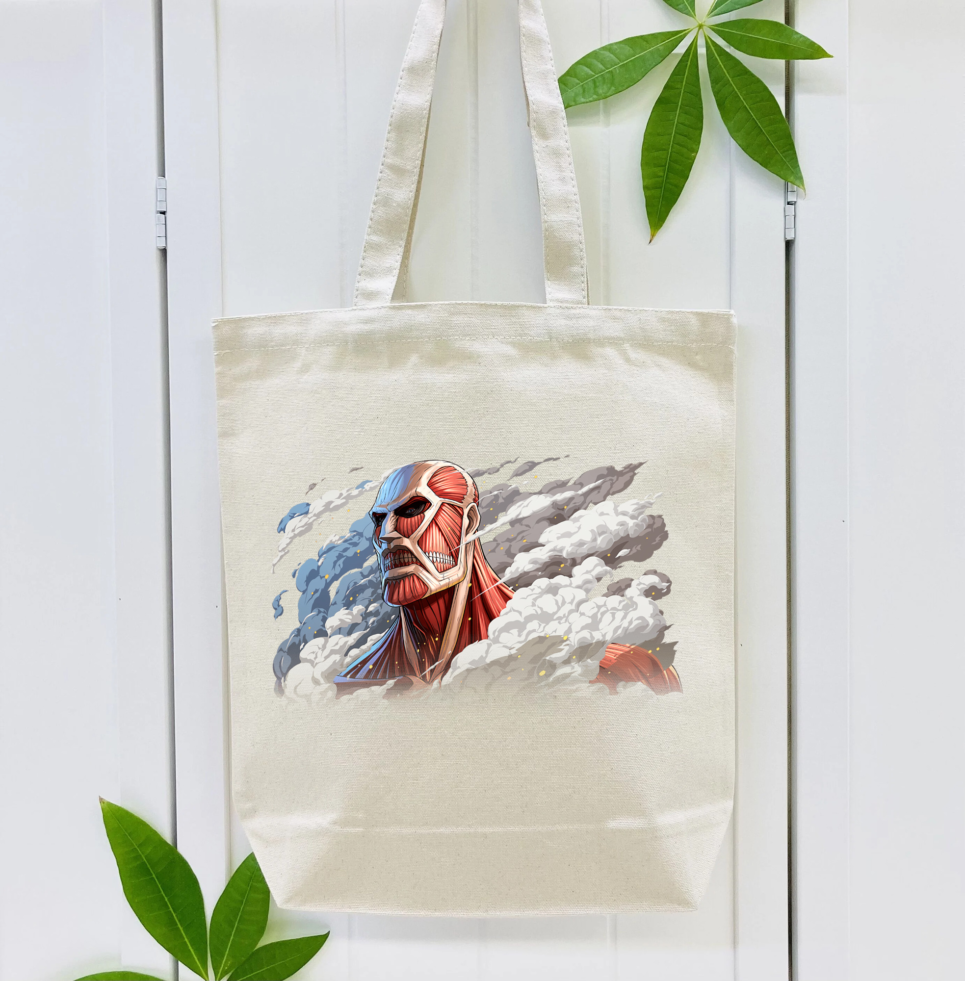 進撃の巨人 Attack on Titan 縦型キャンバス生地手提げバッグ　トートバッグ