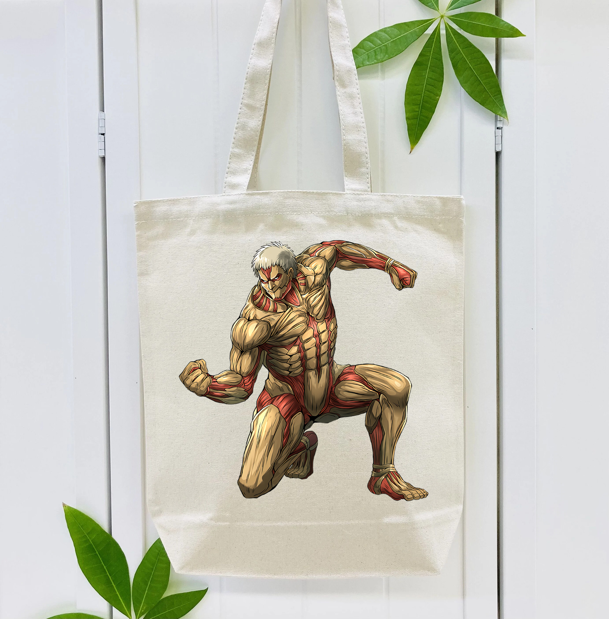 進撃の巨人 Attack on Titan 縦型キャンバス生地手提げバッグ　トートバッグ