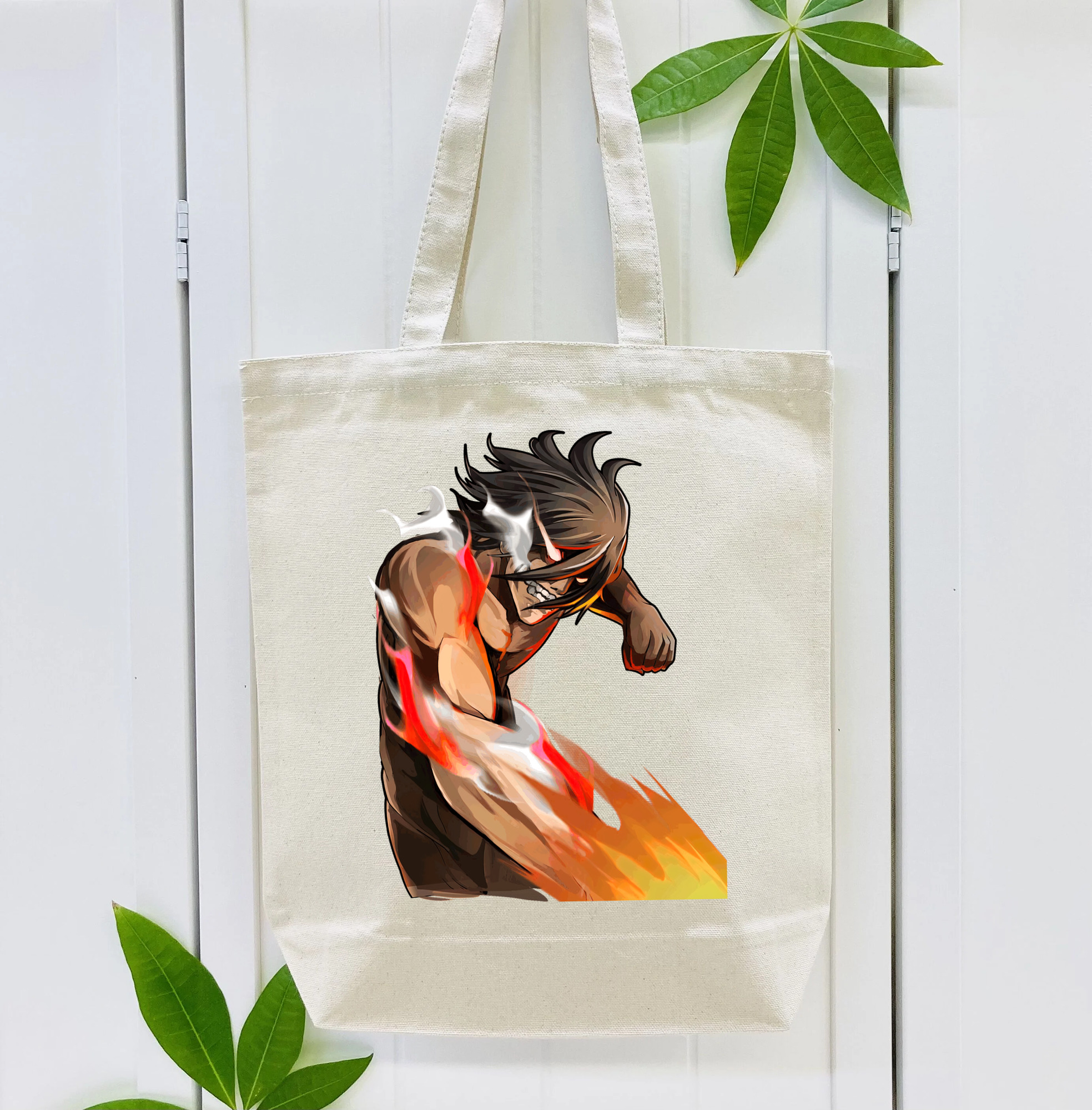 進撃の巨人 Attack on Titan 縦型キャンバス生地手提げバッグ　トートバッグ