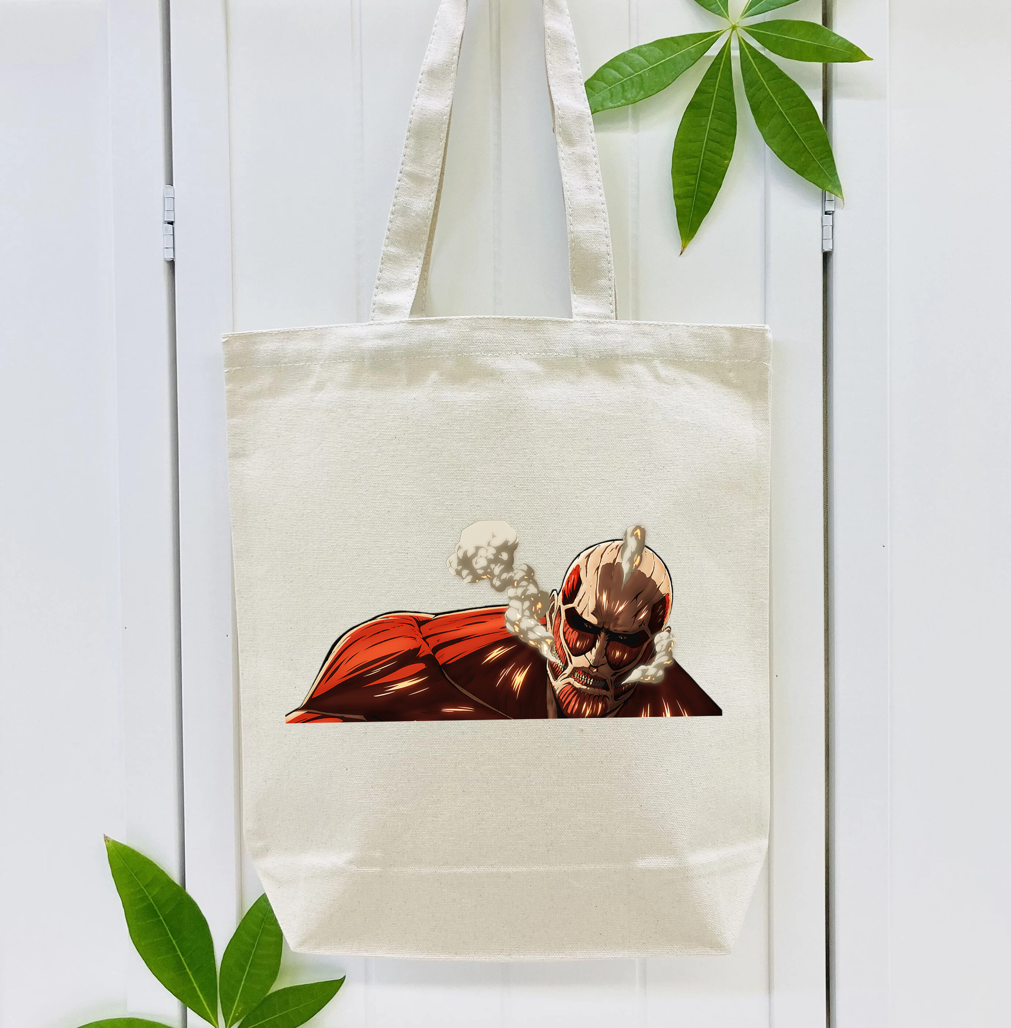 進撃の巨人 Attack on Titan 縦型キャンバス生地手提げバッグ　トートバッグ