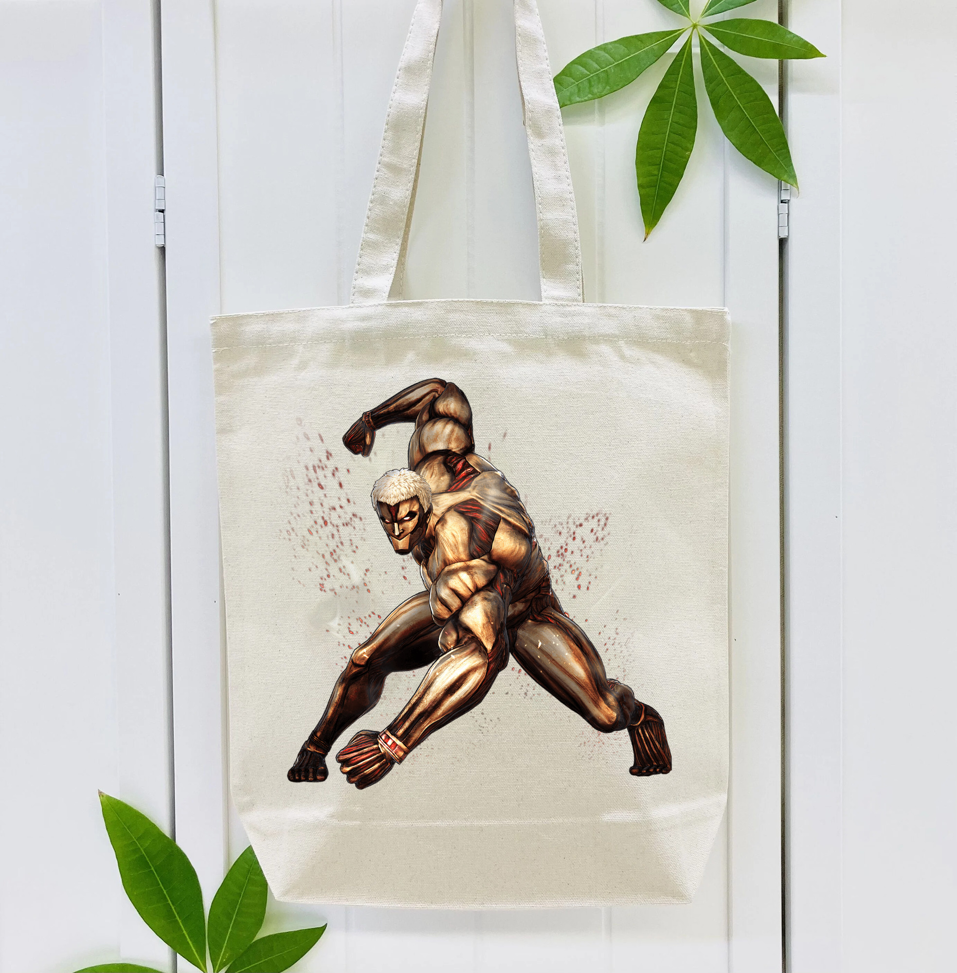 進撃の巨人 Attack on Titan 縦型キャンバス生地手提げバッグ　トートバッグ