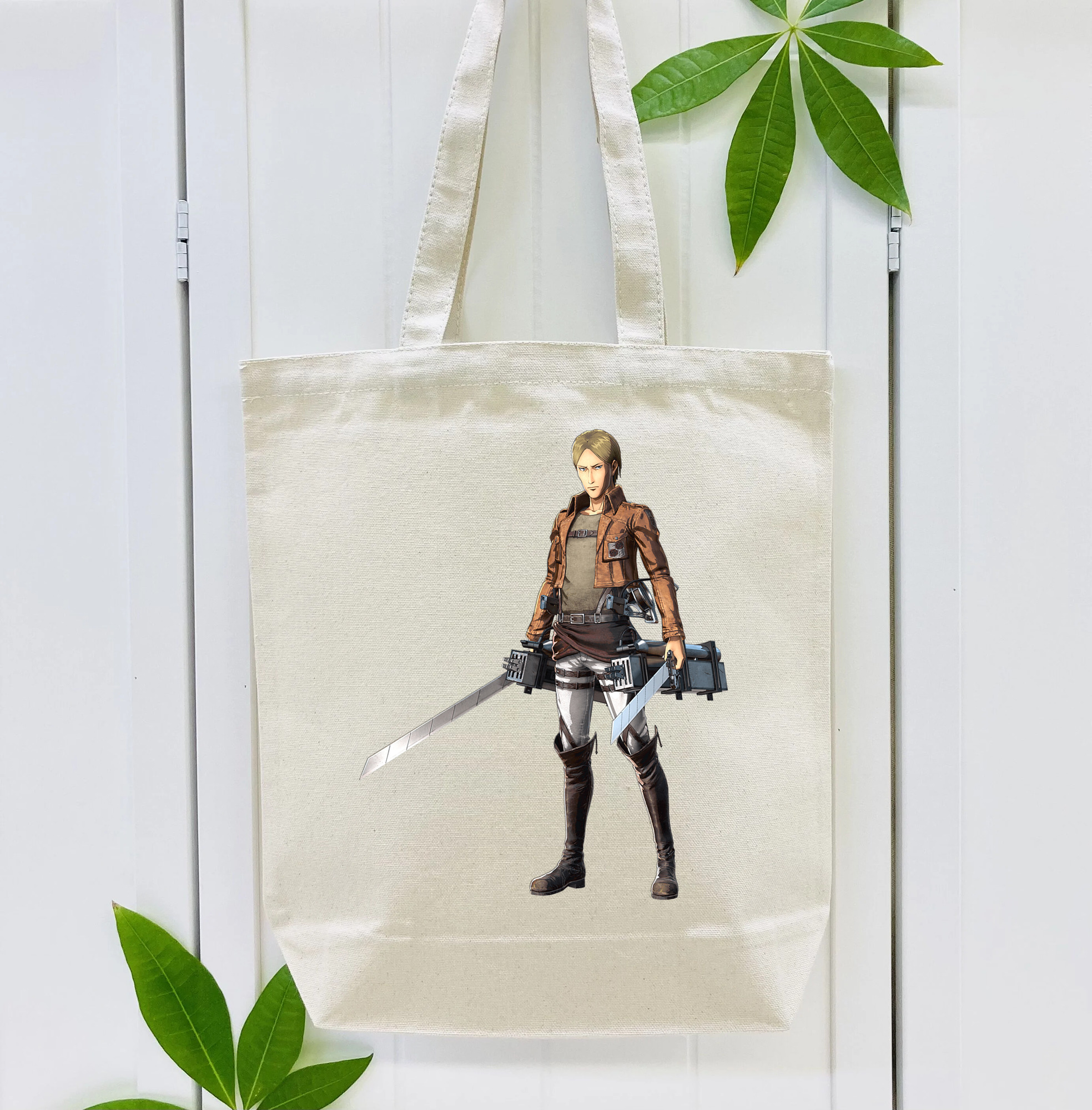 進撃の巨人 Attack on Titan 縦型キャンバス生地手提げバッグ　トートバッグ
