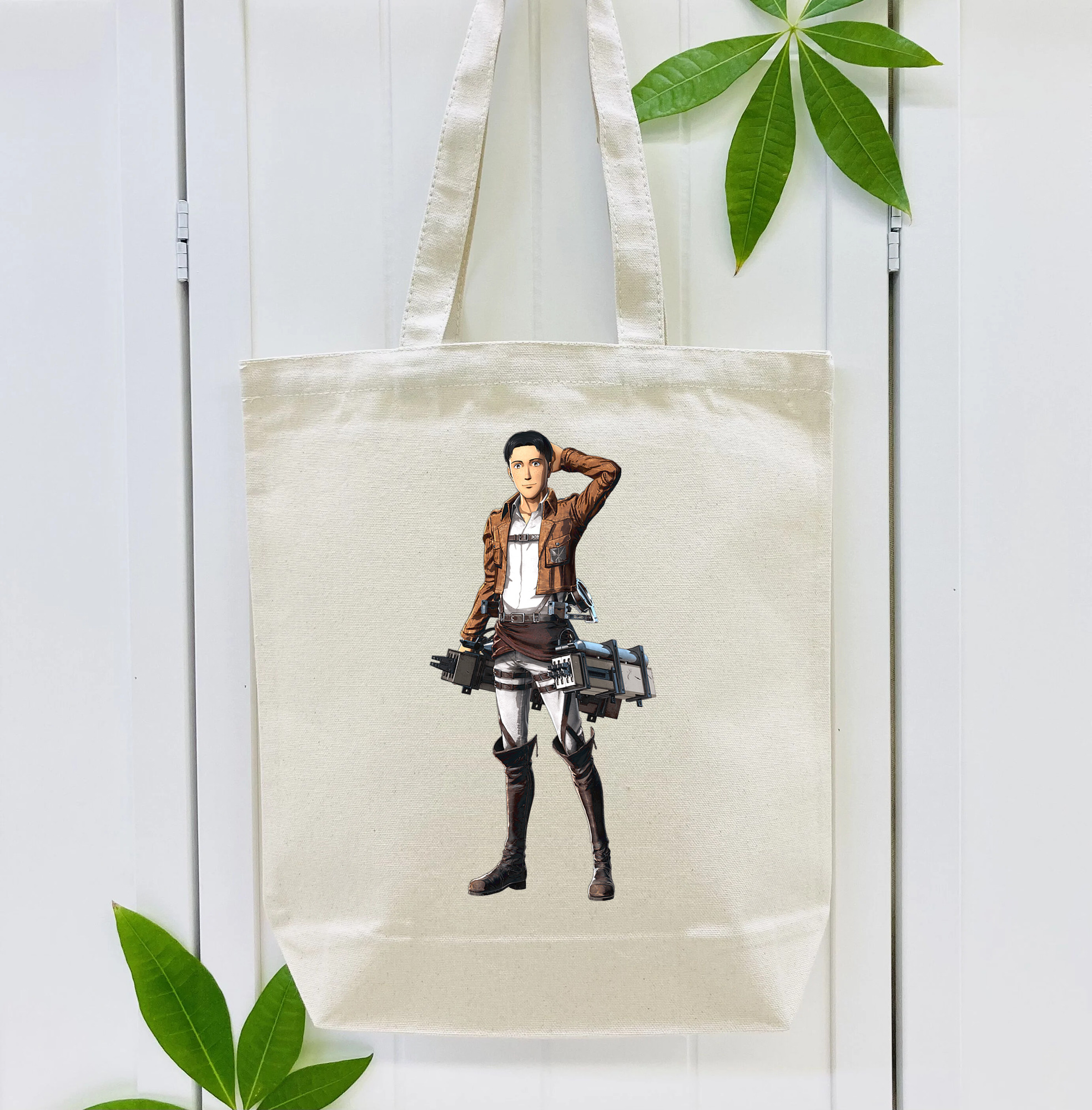 進撃の巨人 Attack on Titan 縦型キャンバス生地手提げバッグ　トートバッグ