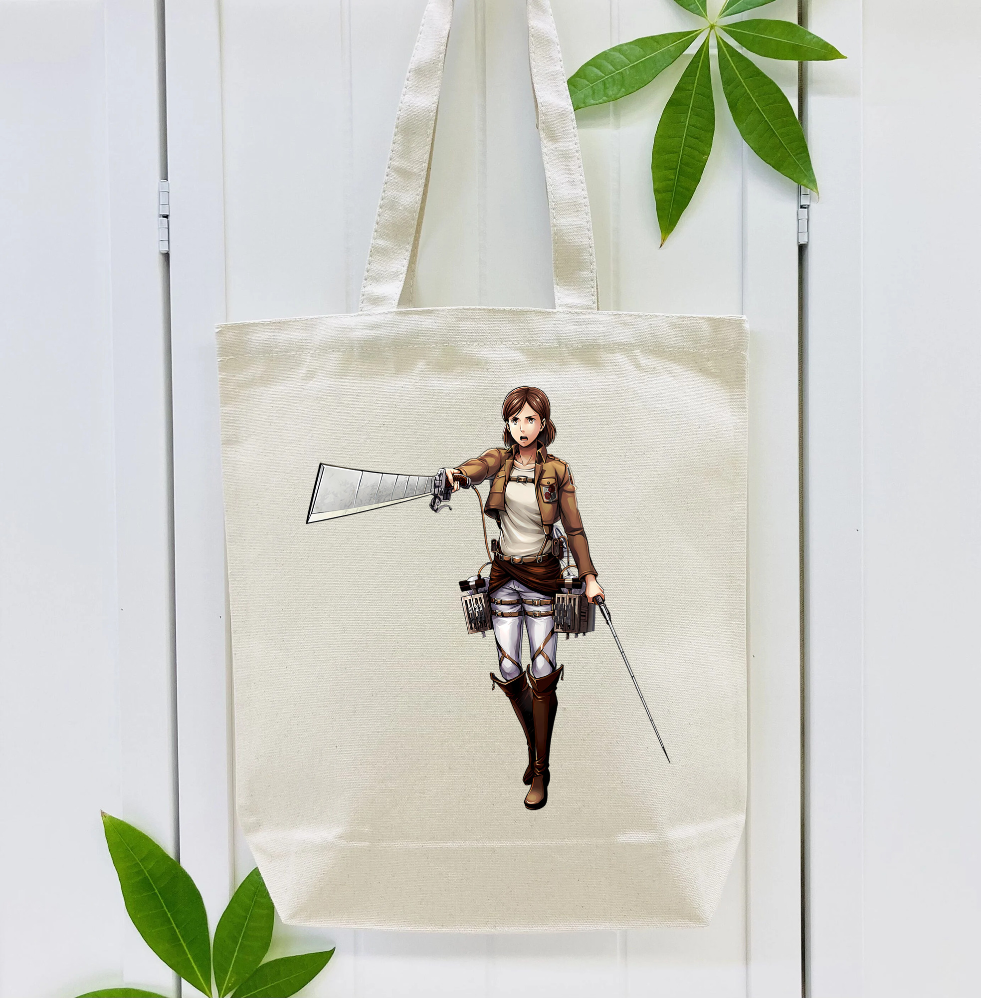 進撃の巨人 Attack on Titan 縦型キャンバス生地手提げバッグ　トートバッグ