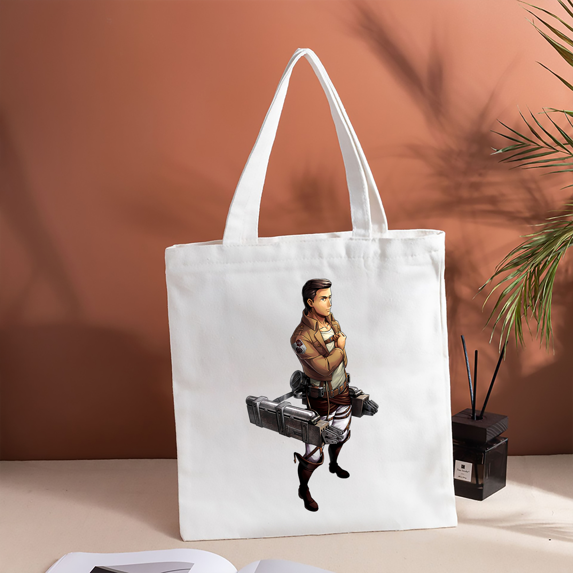 進撃の巨人 Attack on Titan 縦型キャンバス生地手提げバッグ　トートバッグ